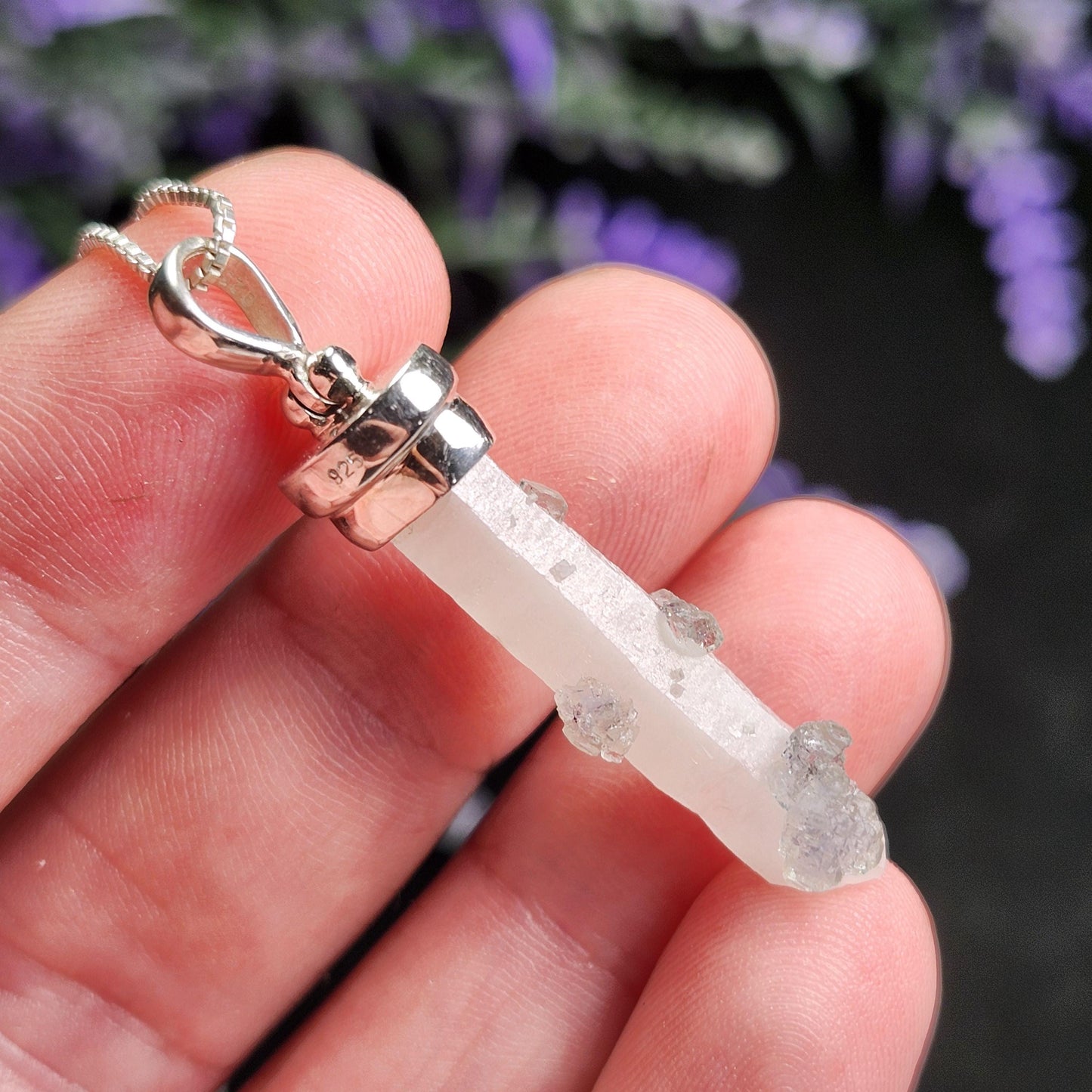 Inner Mongolia Fluorite Quartz Pendant