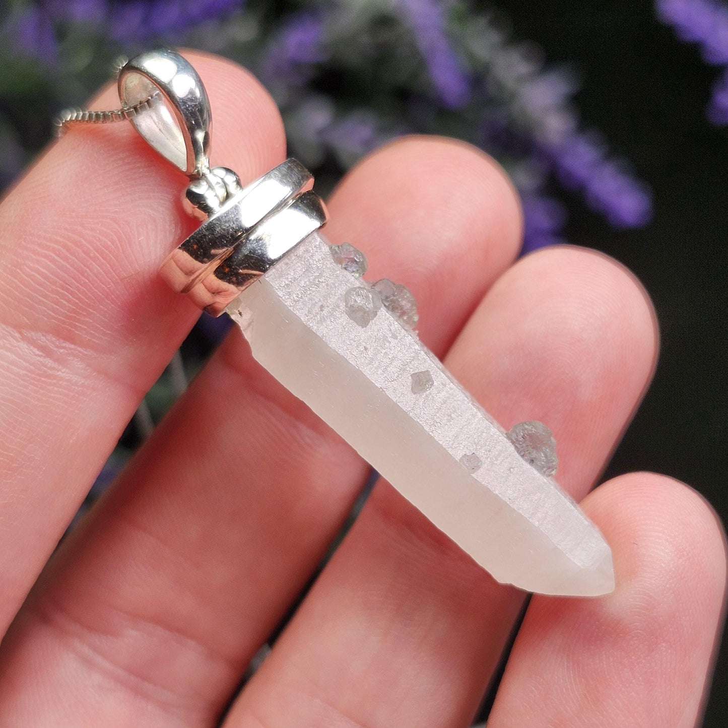 Inner Mongolia Fluorite Quartz Pendant