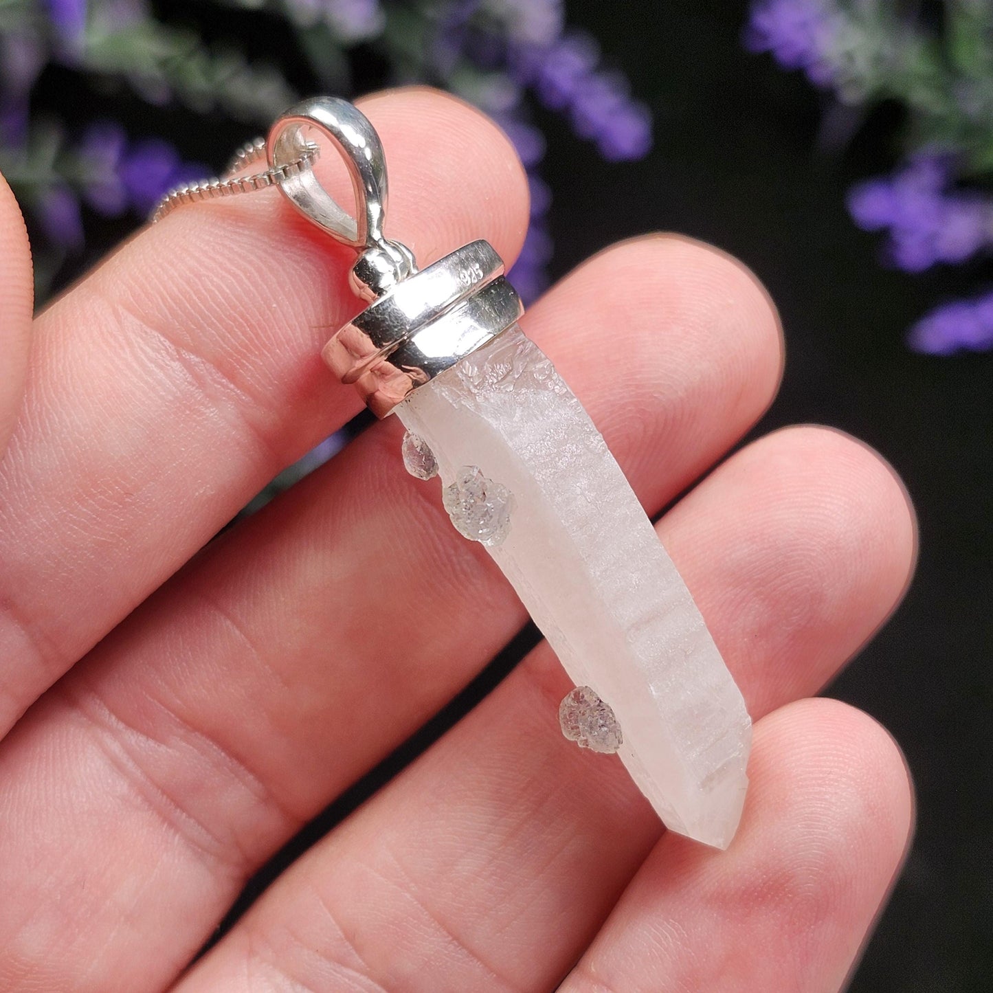 Inner Mongolia Fluorite Quartz Pendant
