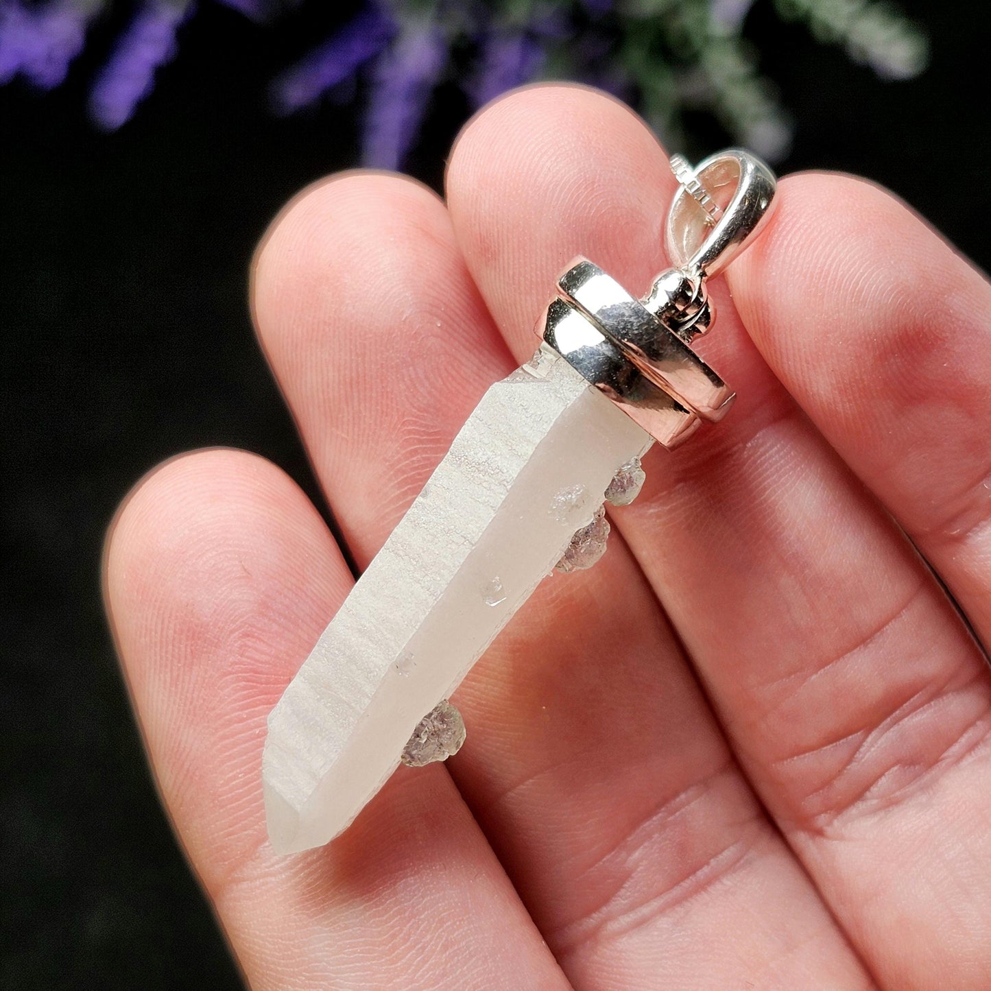 Inner Mongolia Fluorite Quartz Pendant