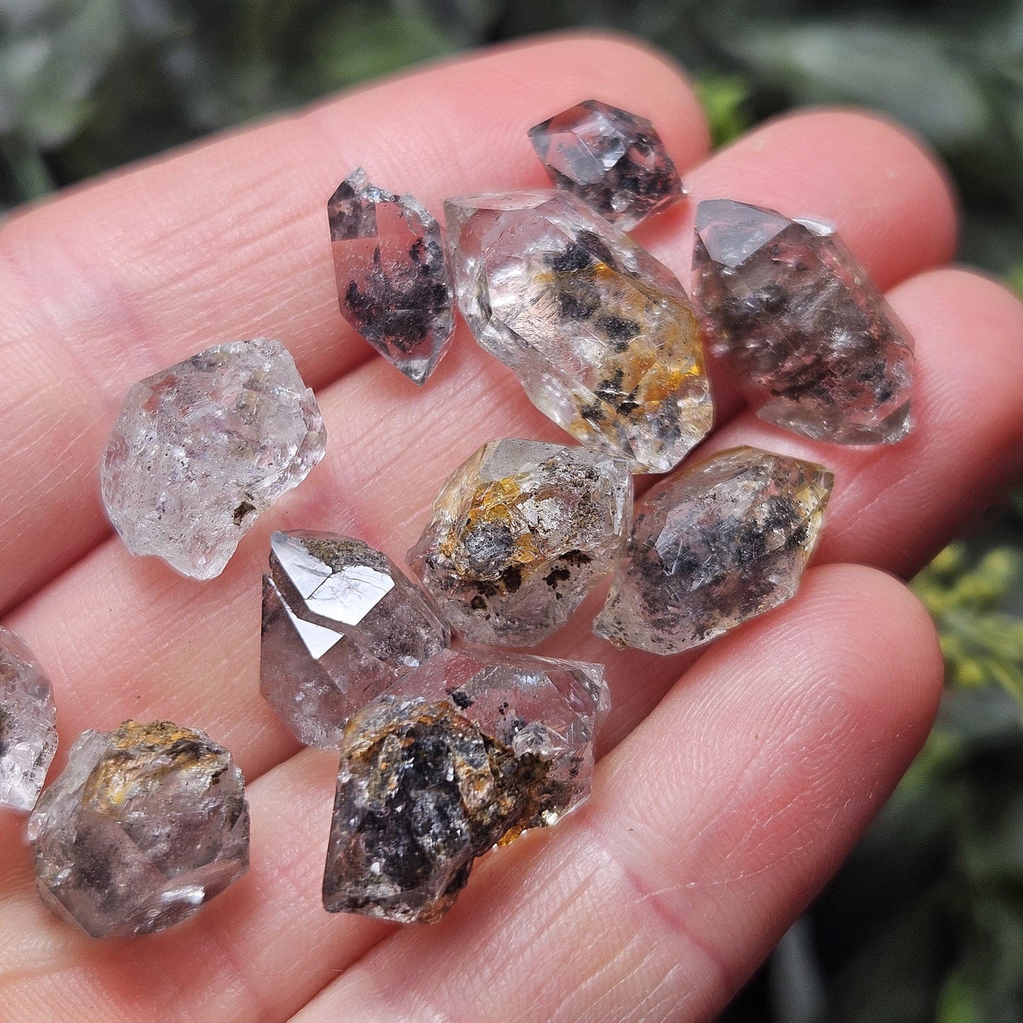 Black Herkimer Diamond with ANTHRAXOLITE