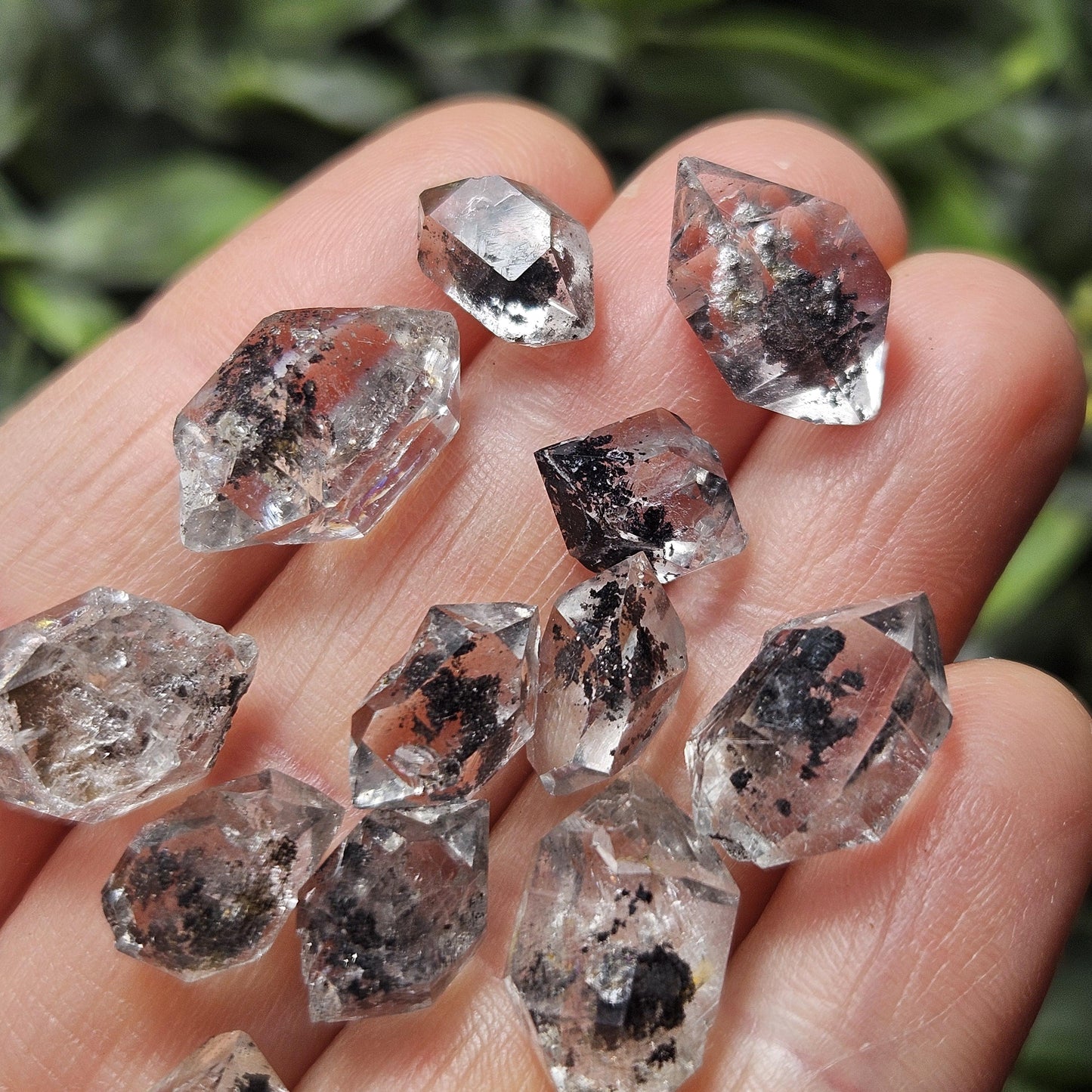 Black Herkimer Diamond with ANTHRAXOLITE