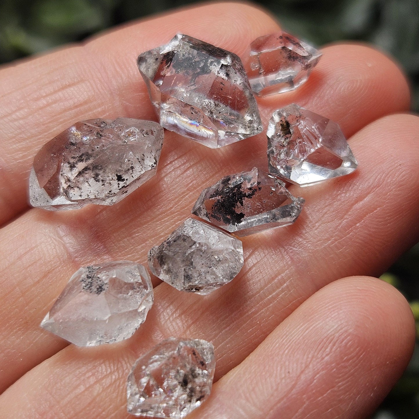 Black Herkimer Diamond with ANTHRAXOLITE