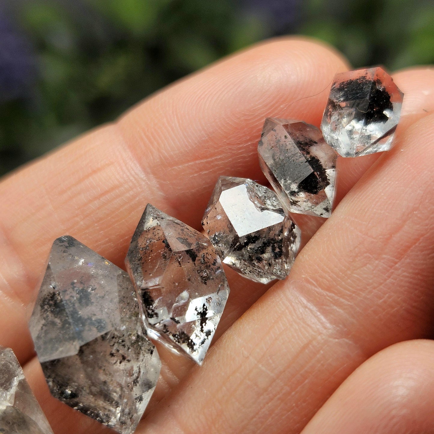 Black Herkimer Diamond with ANTHRAXOLITE