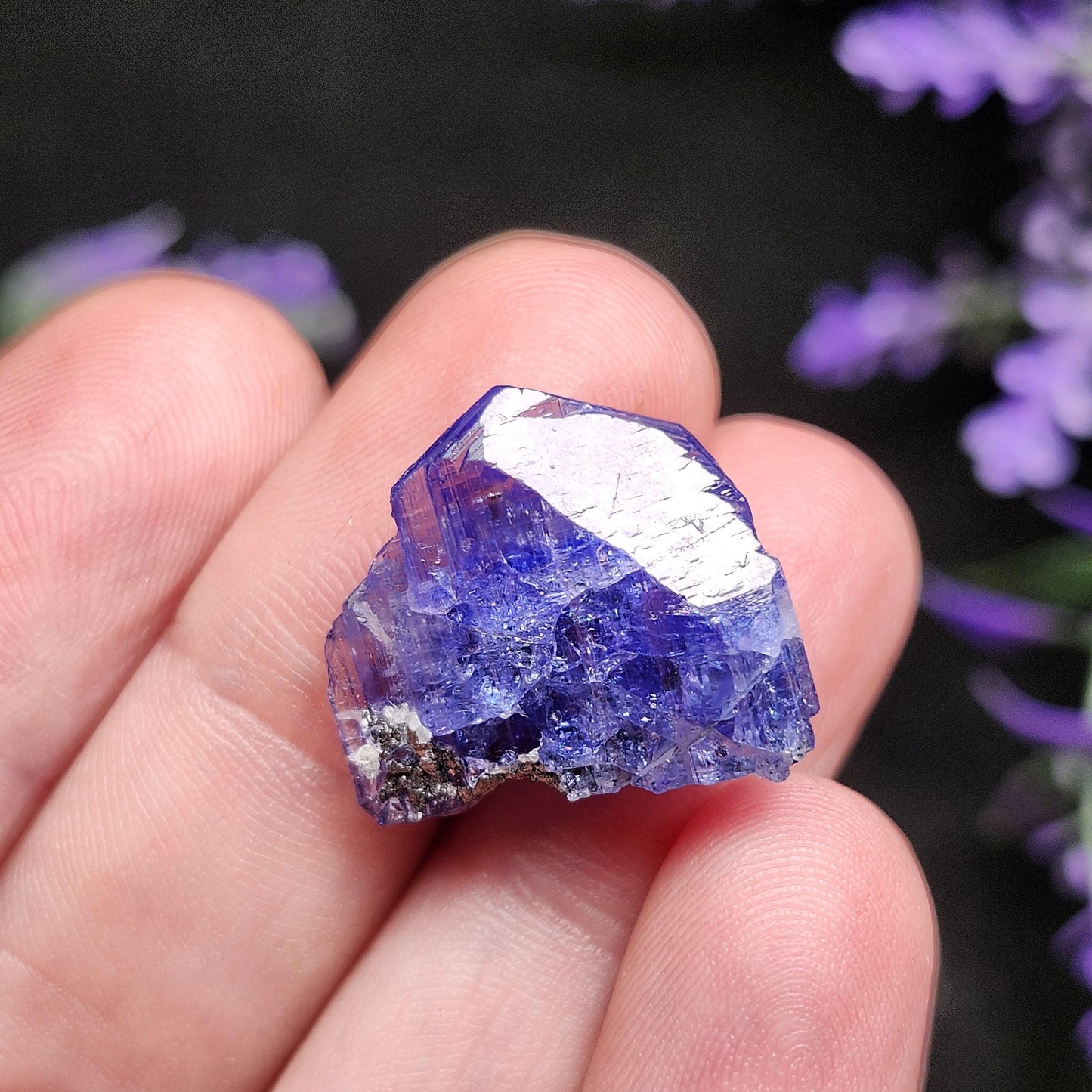 Blue Tanzanite Crystal 4g