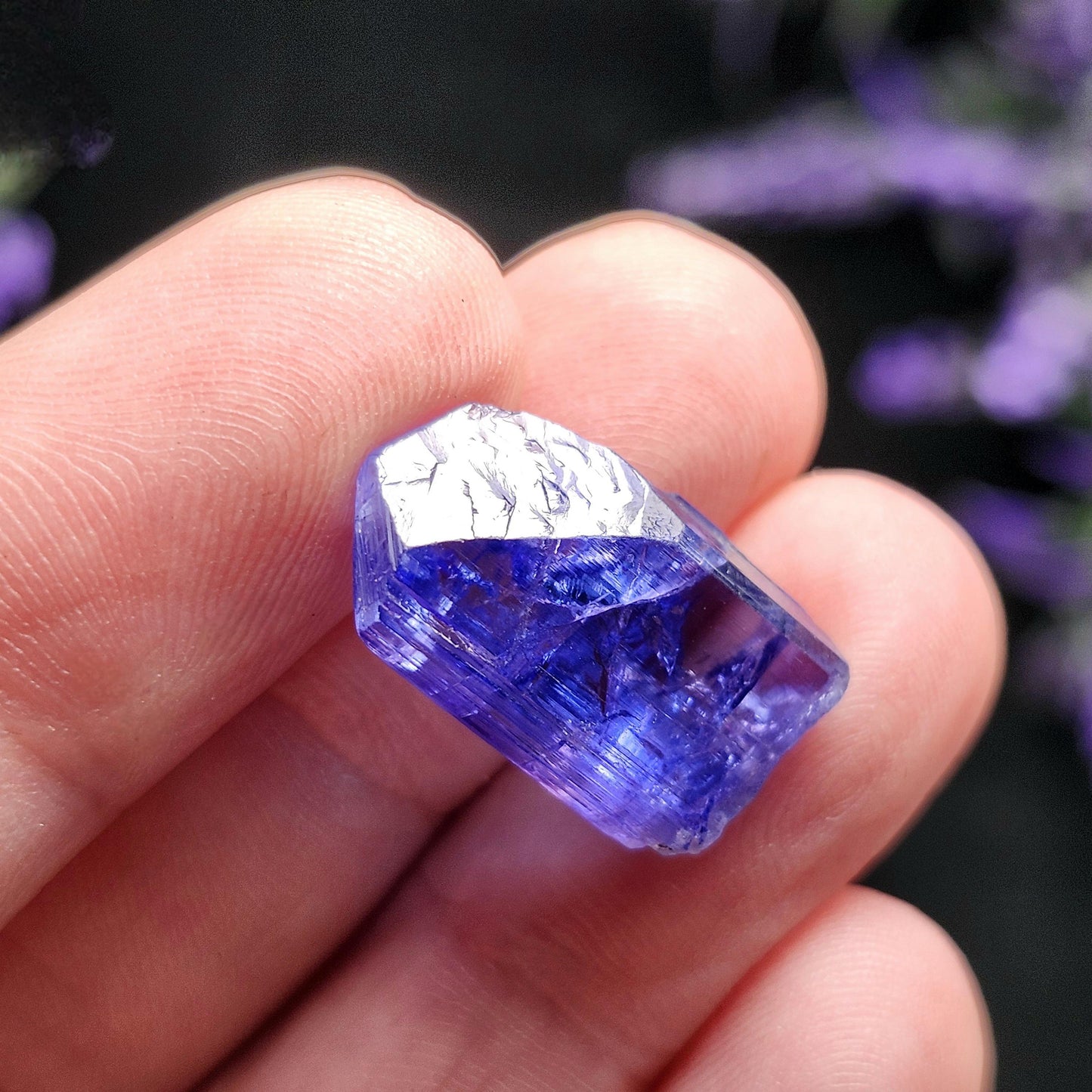 Blue Tanzanite Crystal 2.7g