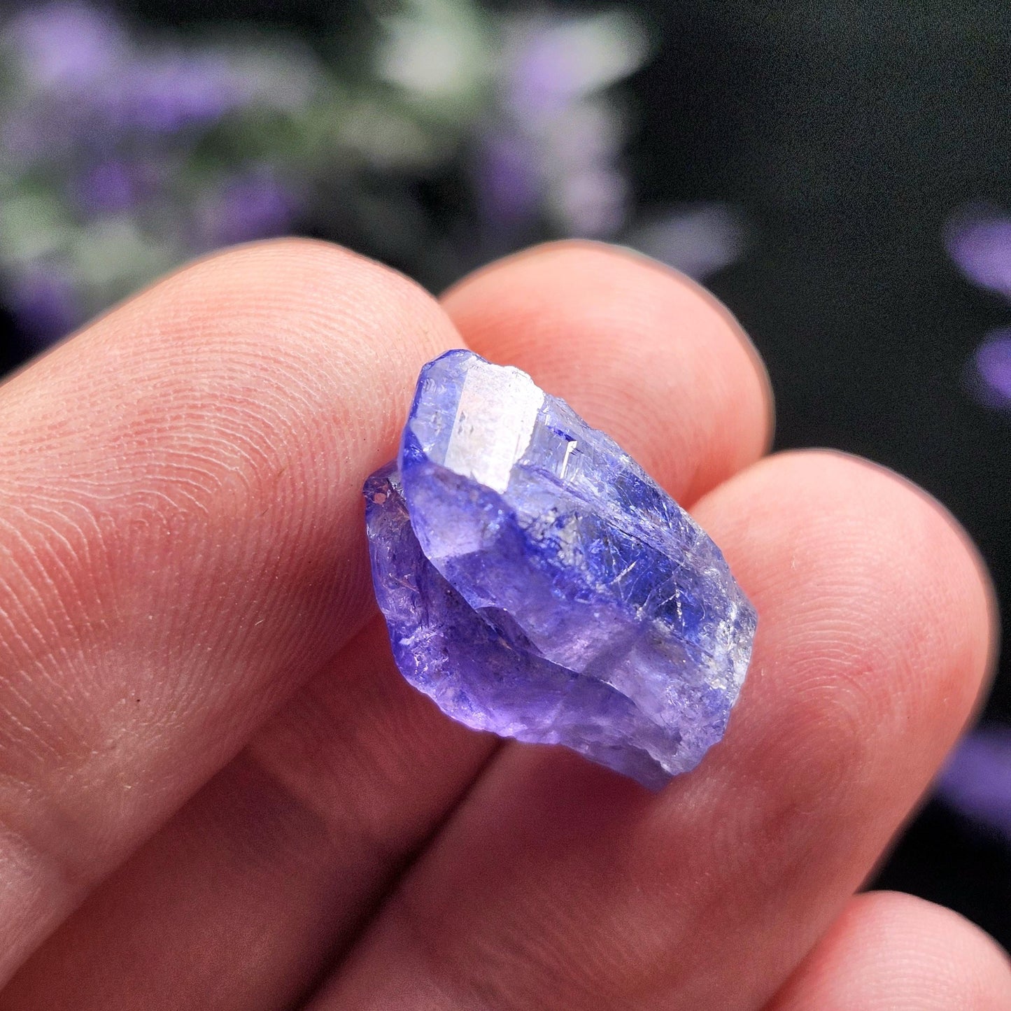 TWINNED Tanzanite Crystal 2.4g Parallel Growth