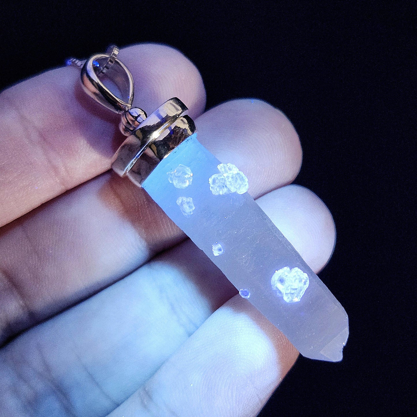 Inner Mongolia Fluorite Quartz Pendant