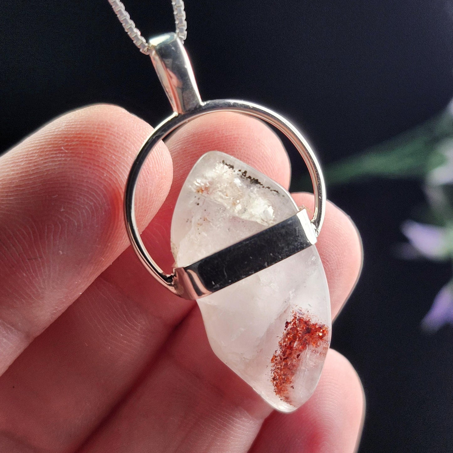 Red Phantom Quartz Pendant