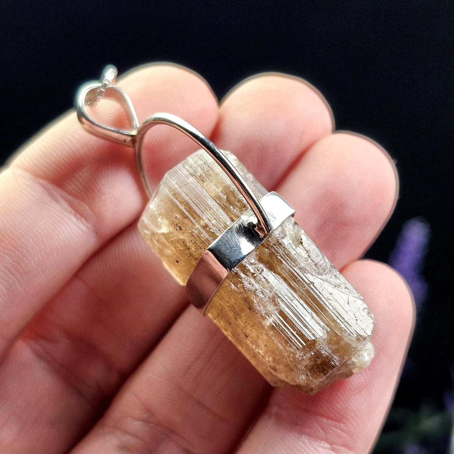 Golden Scapolite Pendant