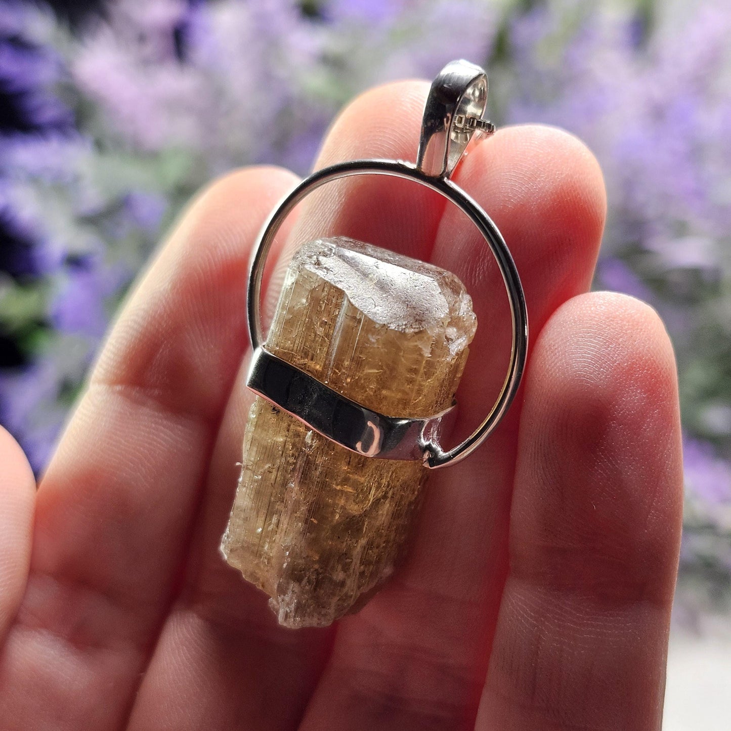 Golden Scapolite Pendant