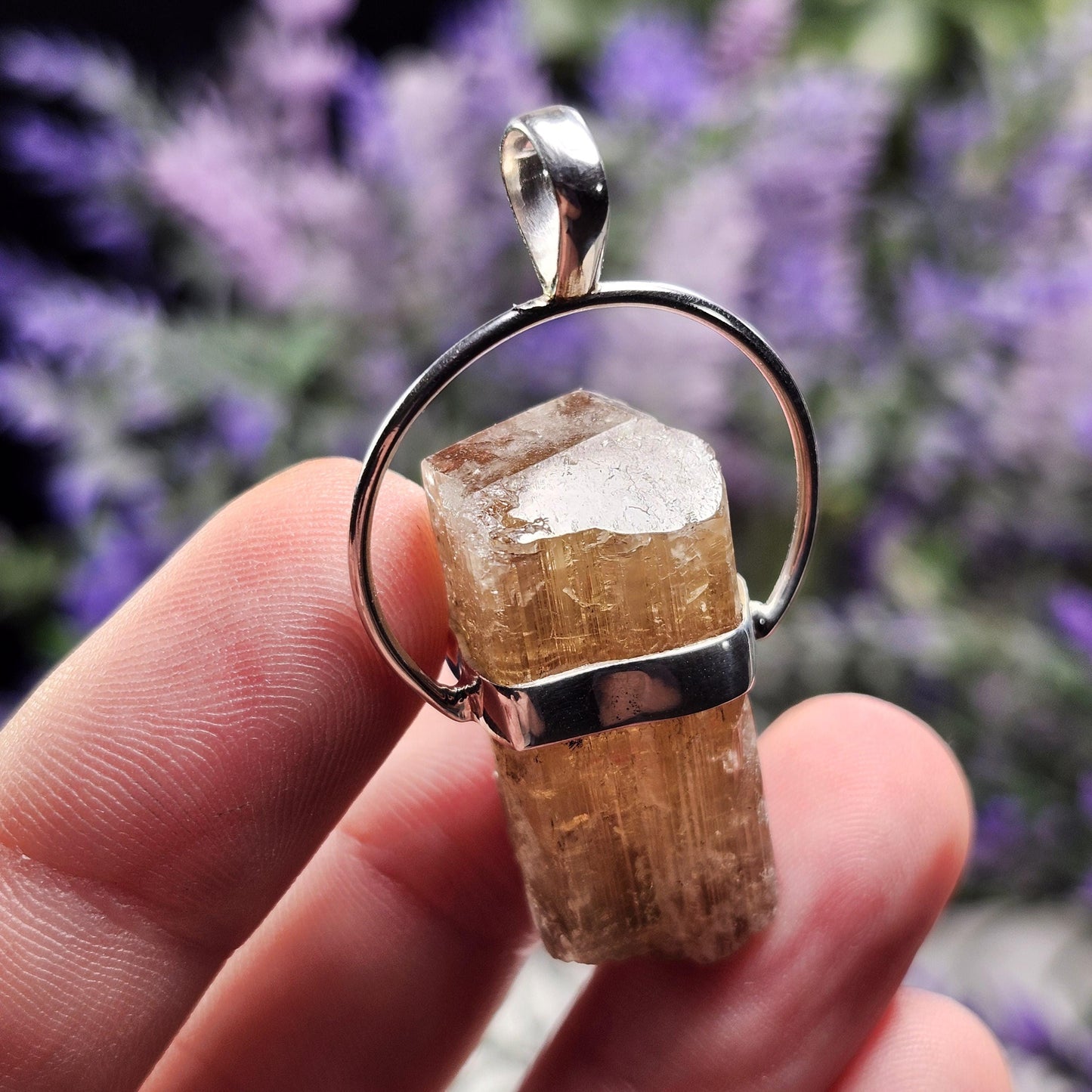Golden Scapolite Pendant