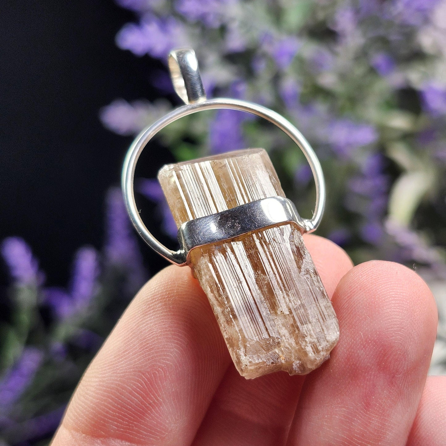 Golden Scapolite Pendant