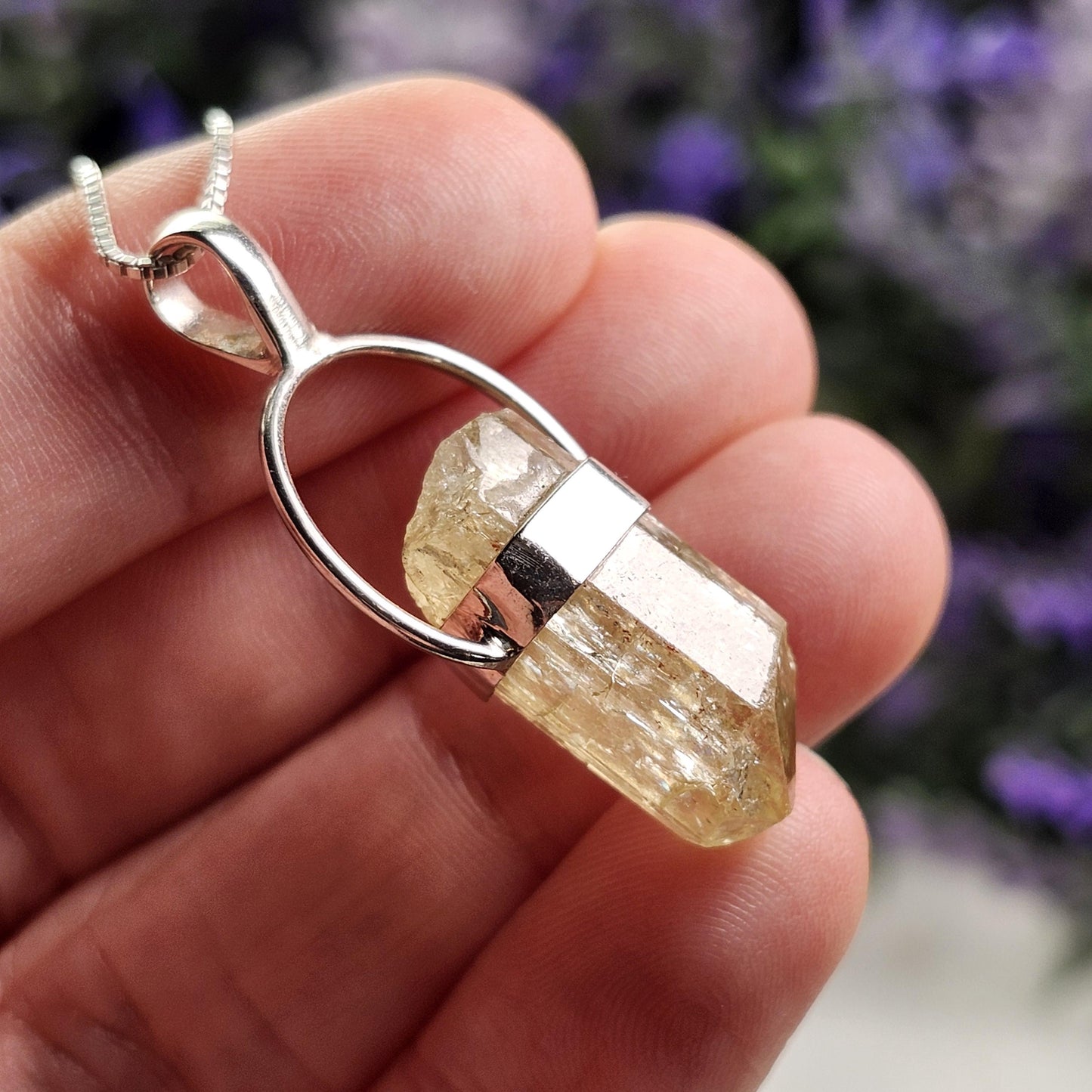 Golden Apatite Pendant