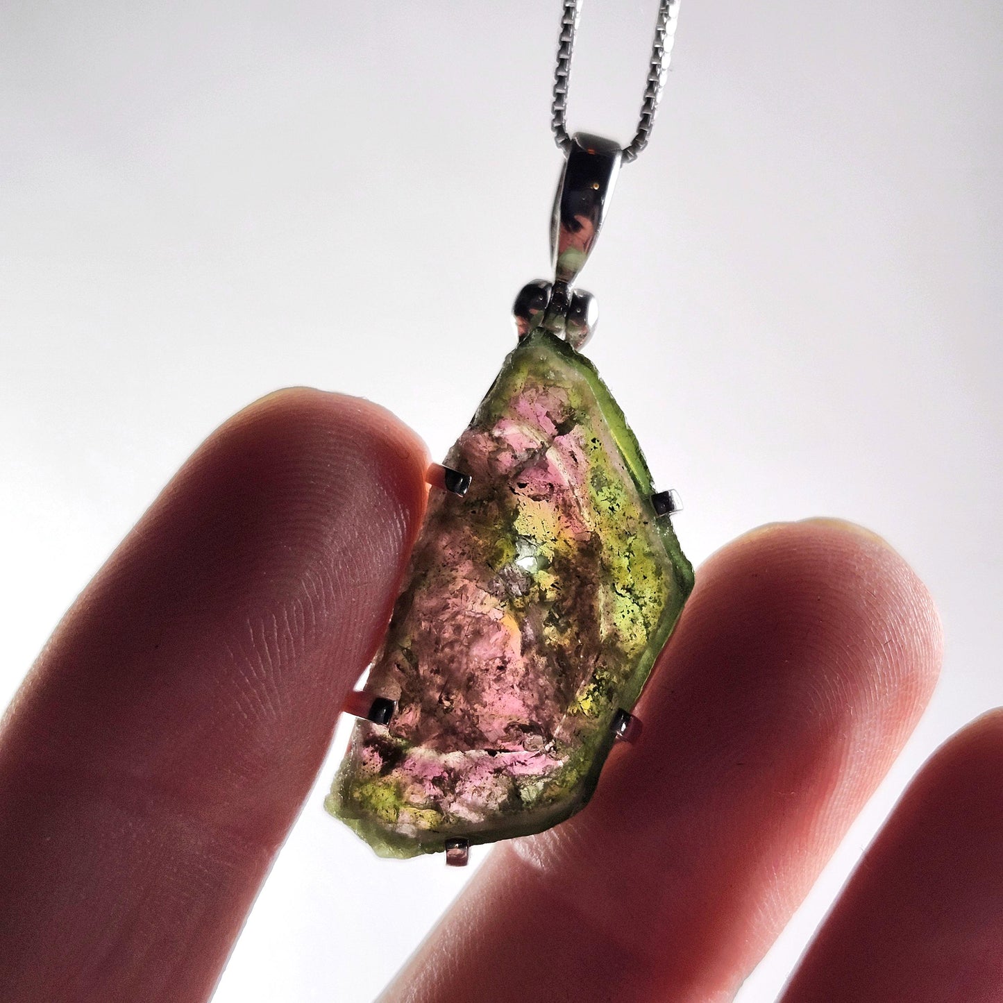 Watermelon Tourmaline Pendant