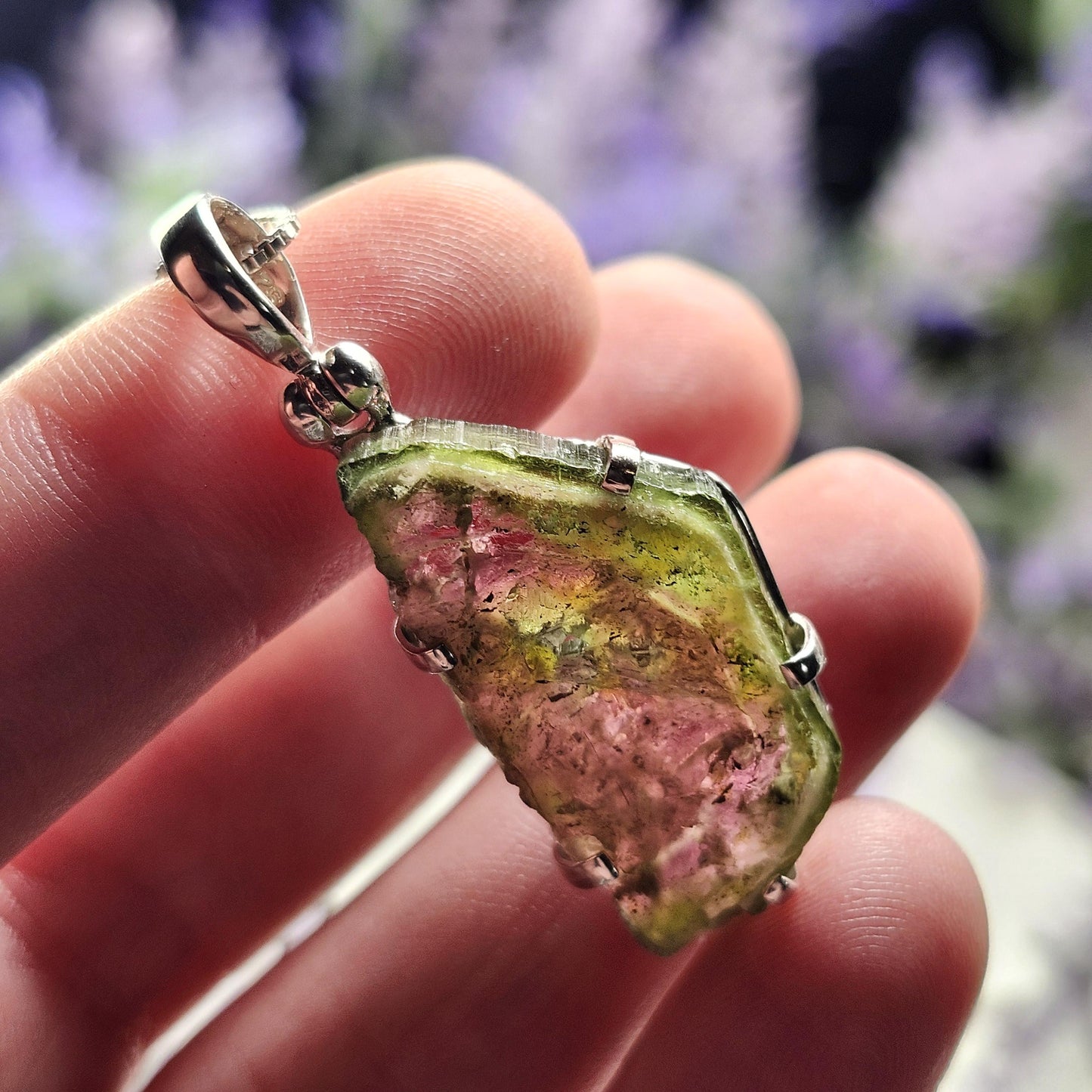 Watermelon Tourmaline Pendant