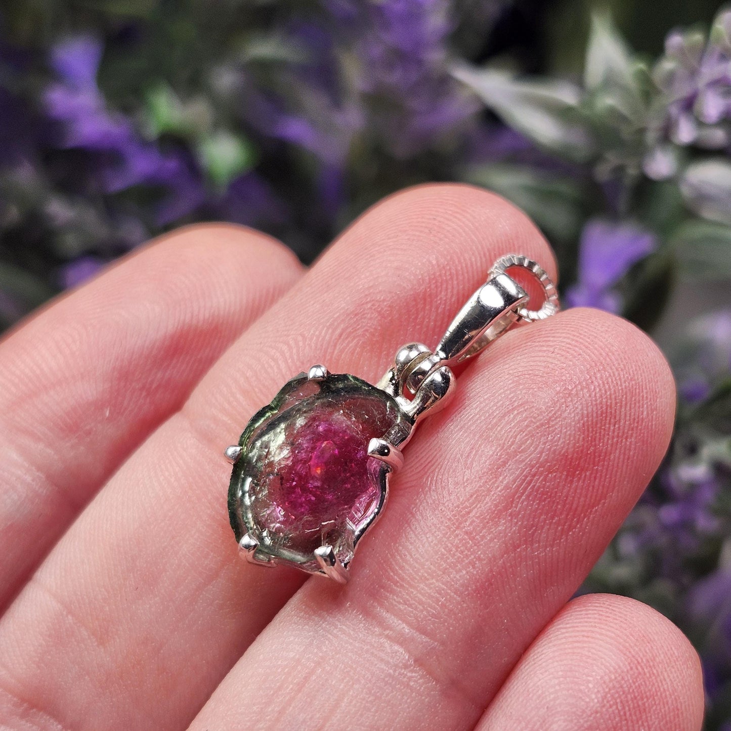 Watermelon Tourmaline Pendant