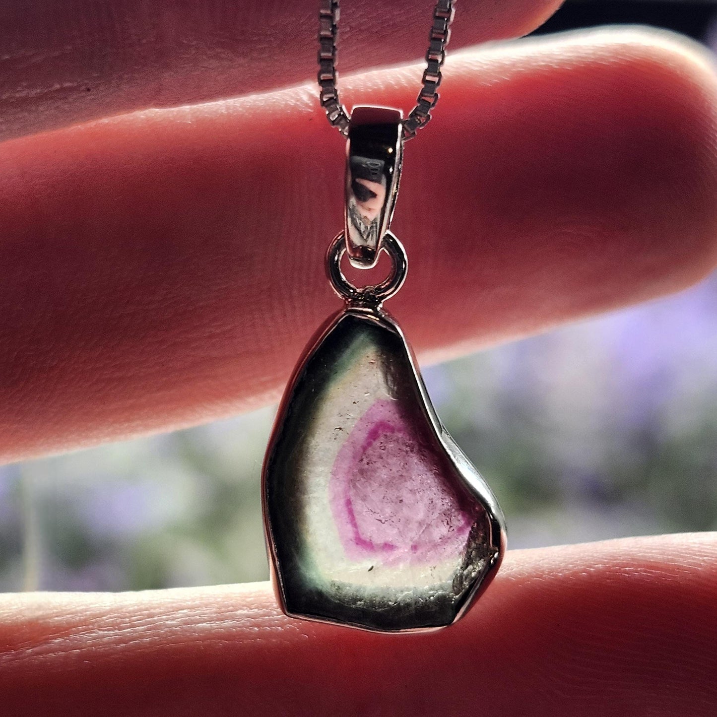 Watermelon Tourmaline Pendant