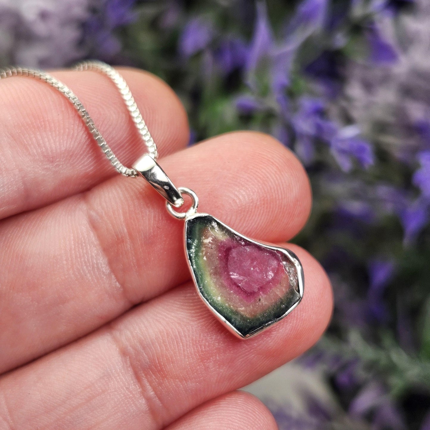 Watermelon Tourmaline Pendant