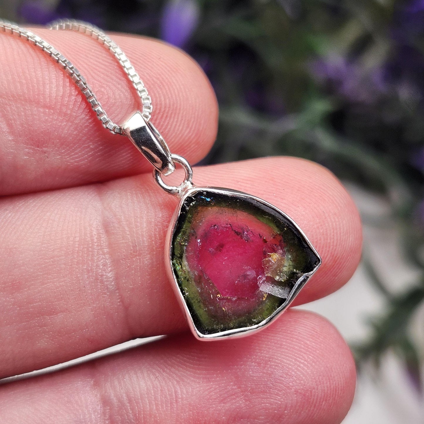 Watermelon Tourmaline Pendant