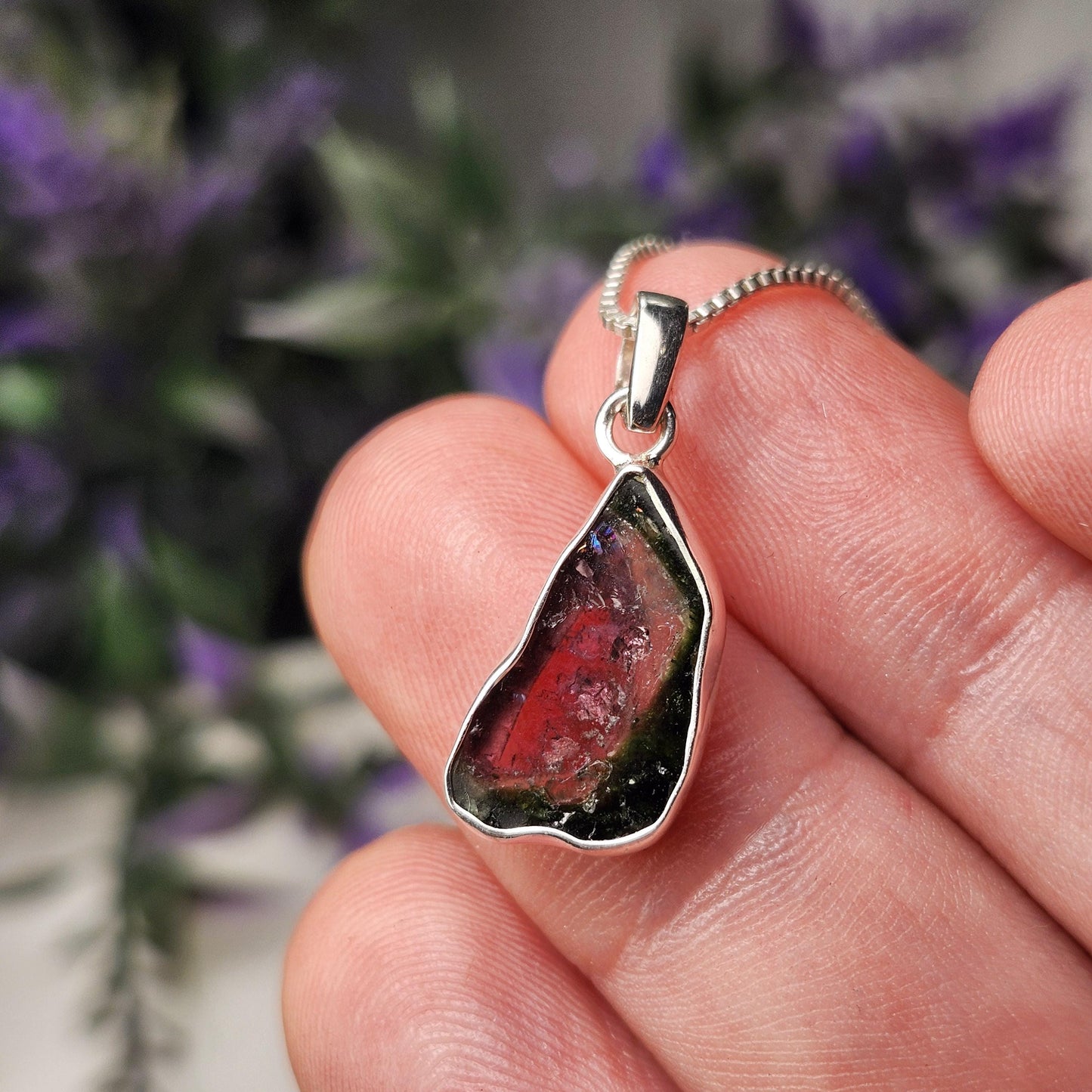 Watermelon Tourmaline Pendant