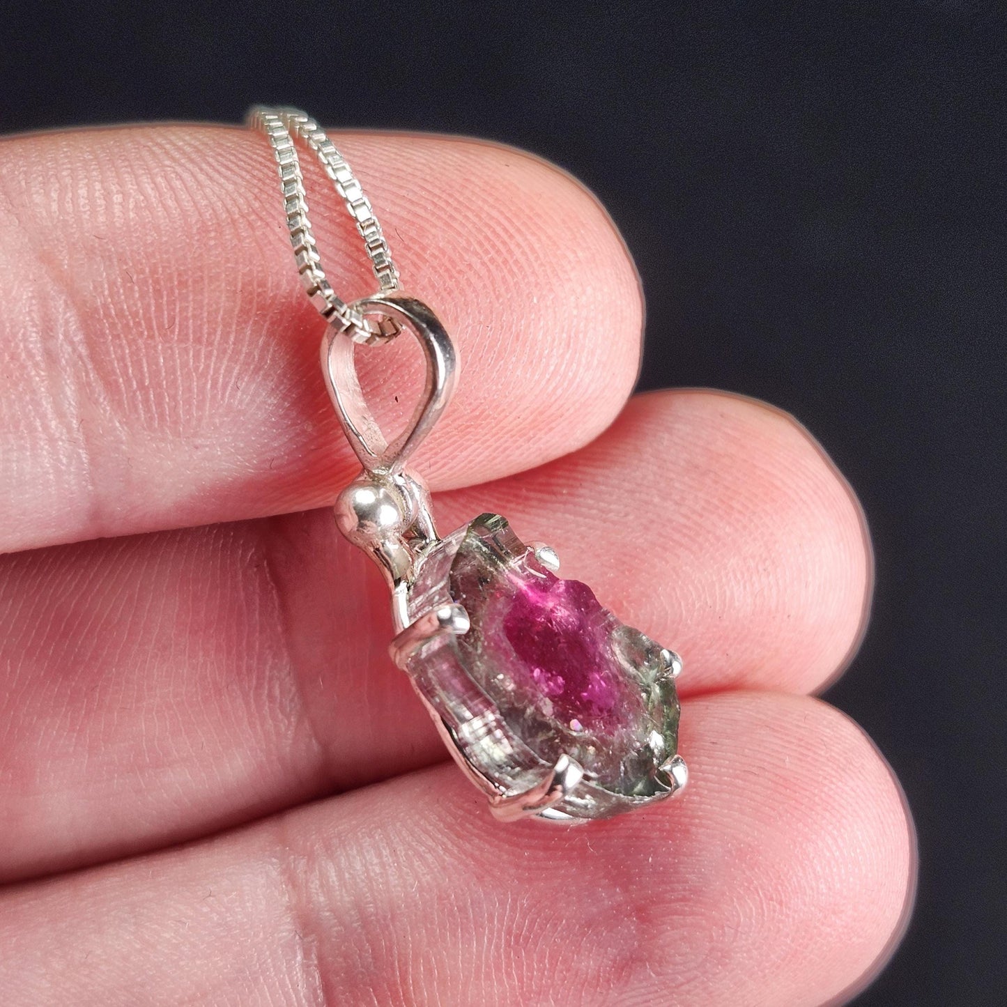 Watermelon Tourmaline Pendant
