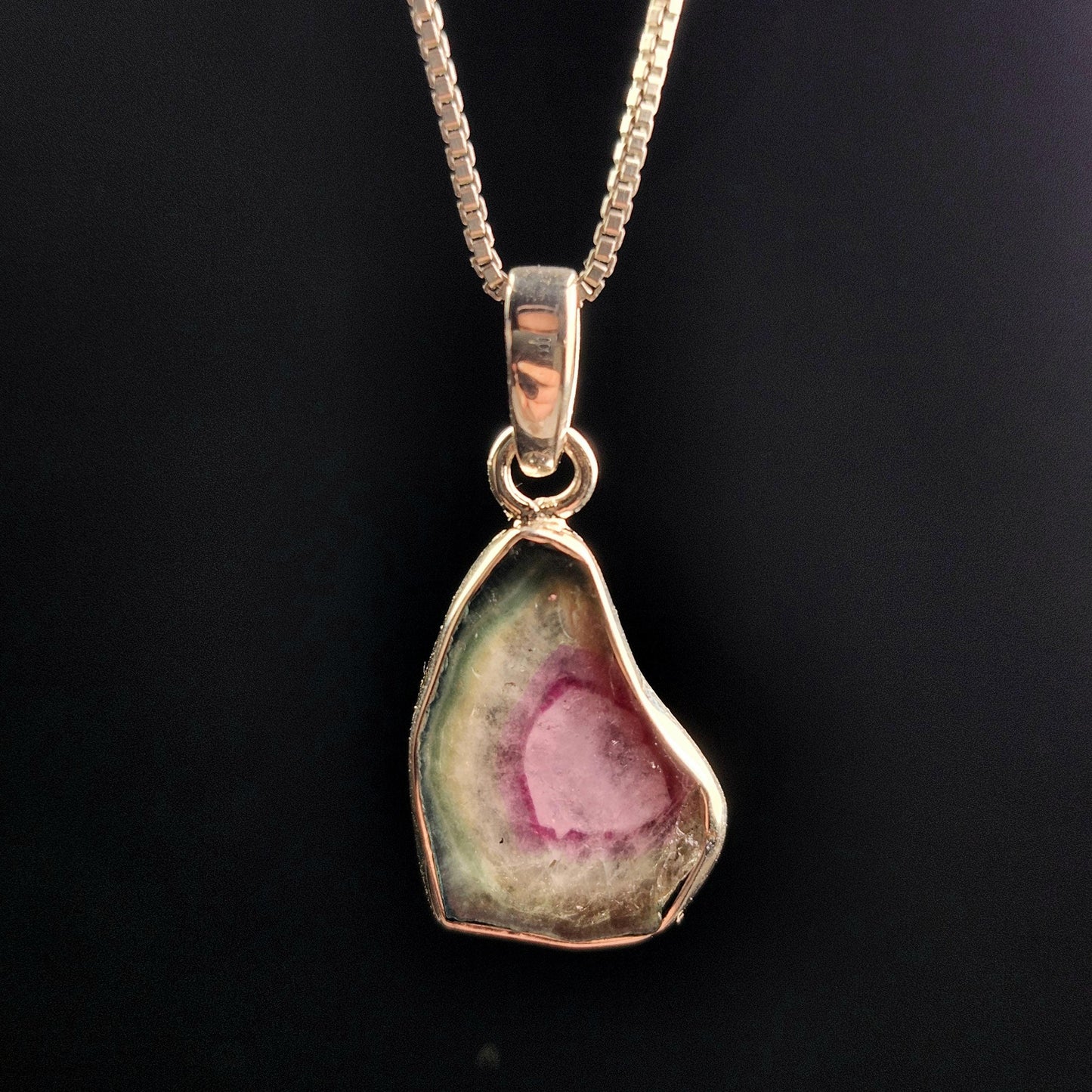 Watermelon Tourmaline Pendant