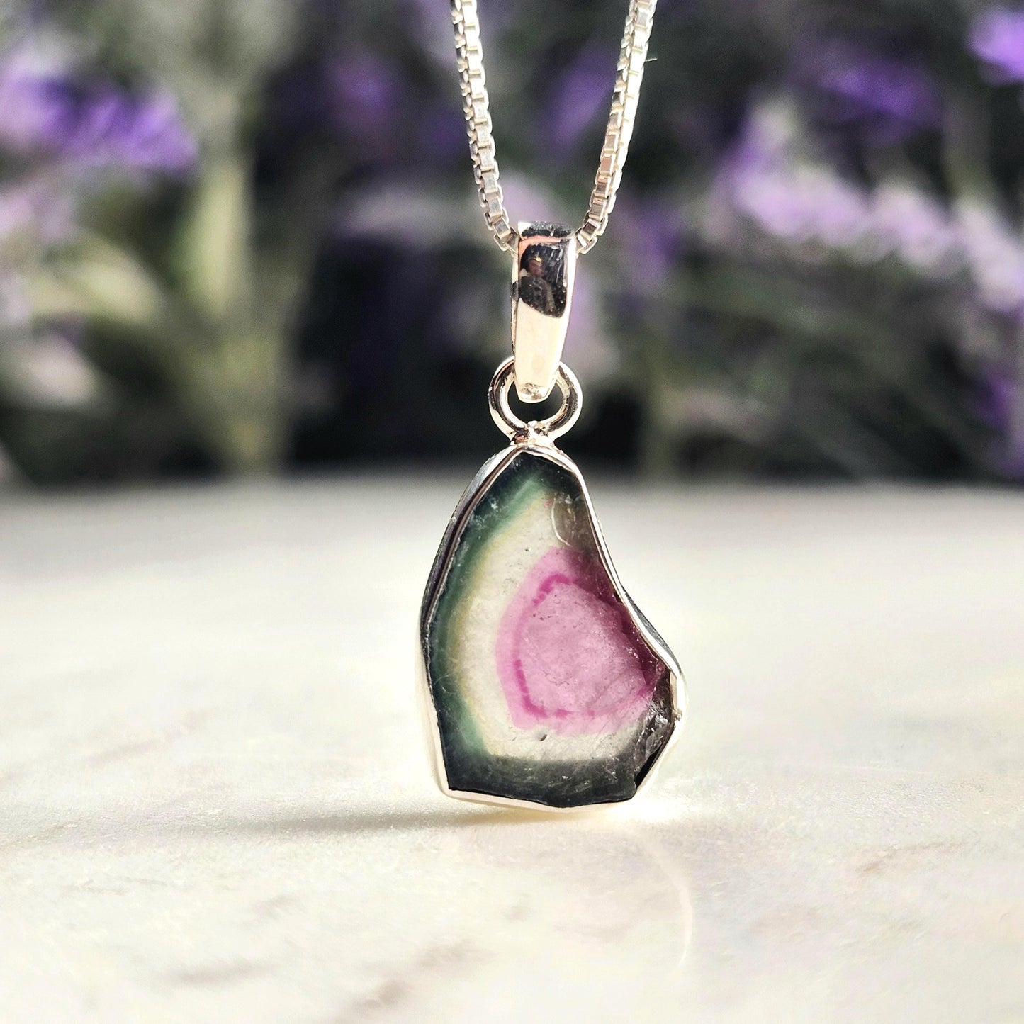 Watermelon Tourmaline Pendant