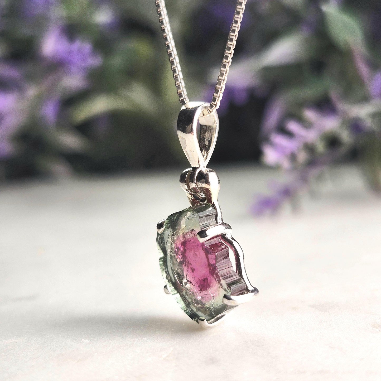 Watermelon Tourmaline Pendant