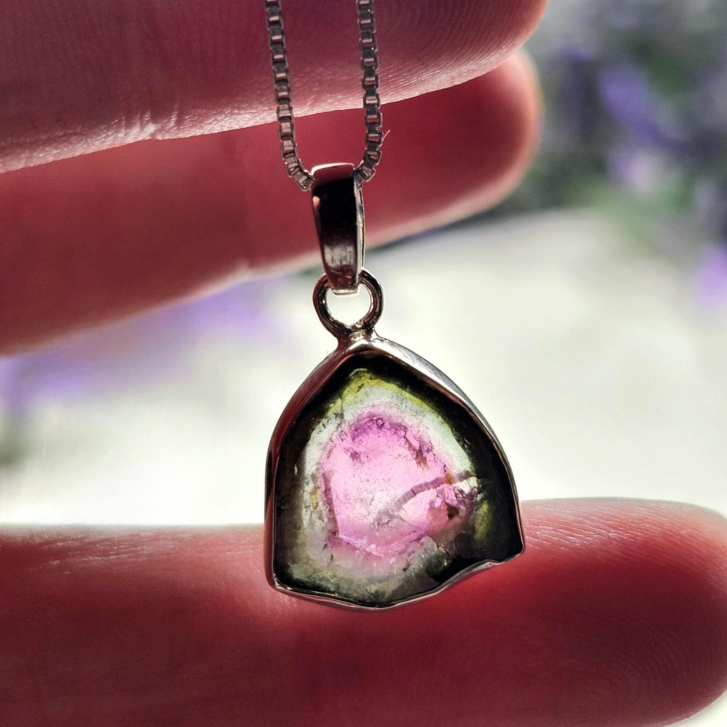 Watermelon Tourmaline Pendant