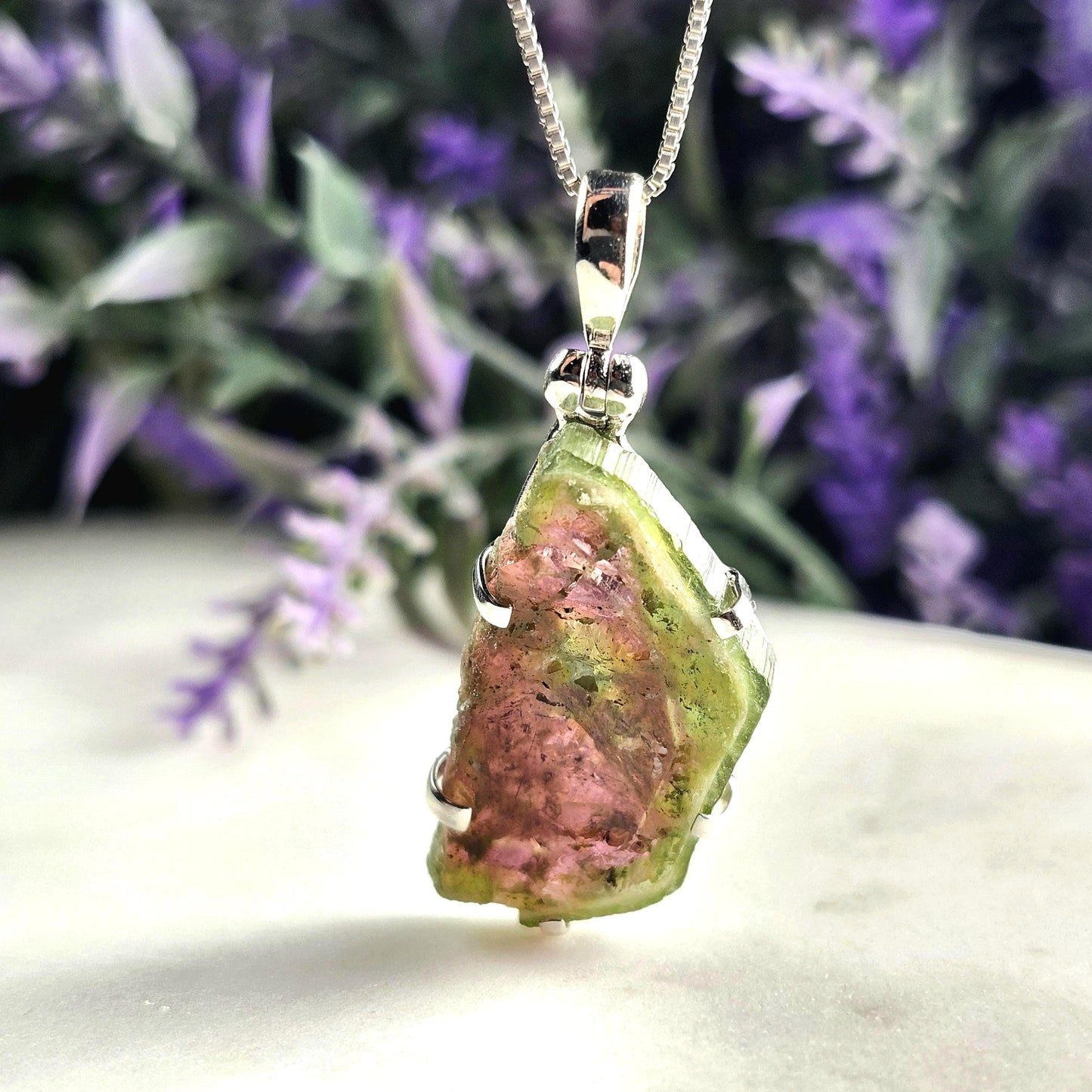 Watermelon Tourmaline Pendant