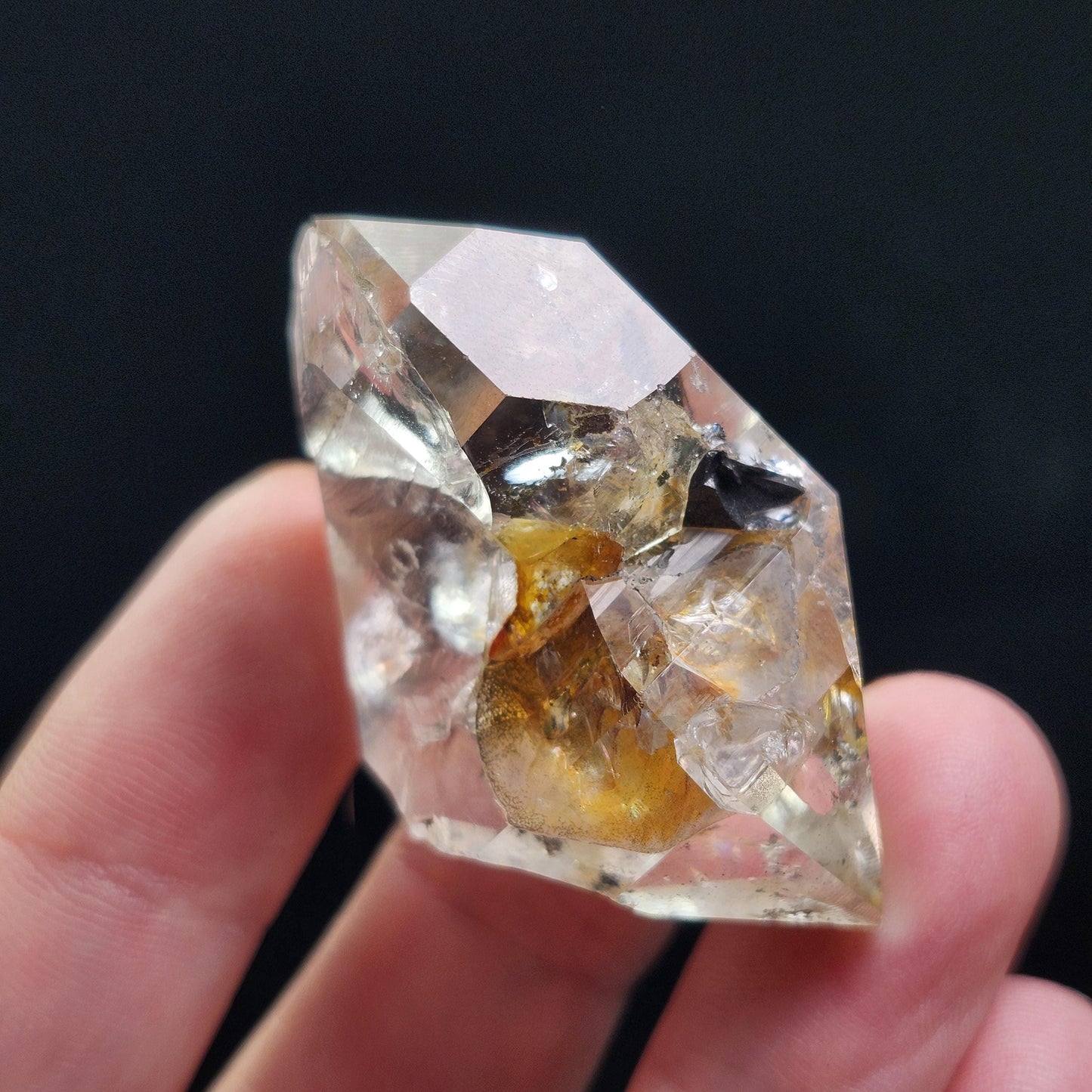 Golden Herkimer Diamond Crystal