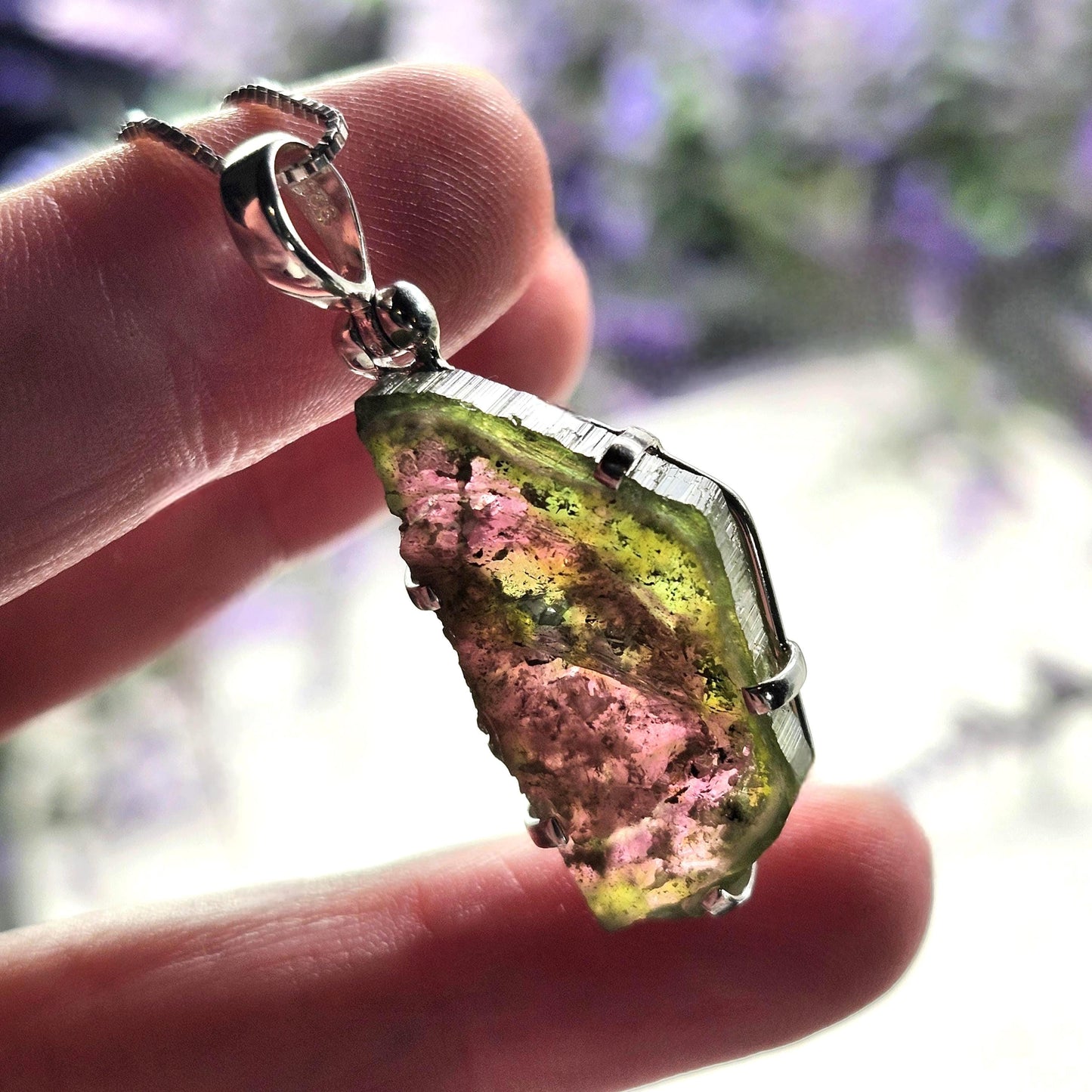 Watermelon Tourmaline Pendant