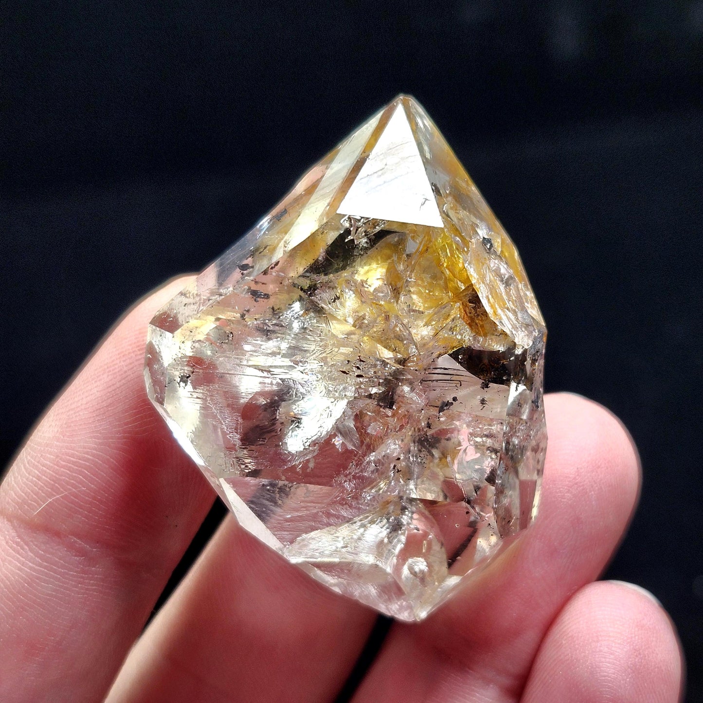 Golden Herkimer Diamond Crystal