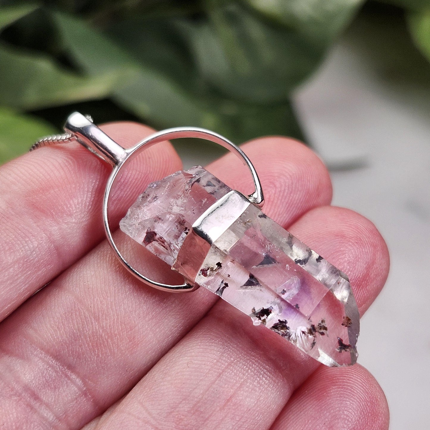 Brandberg Quartz Pendant
