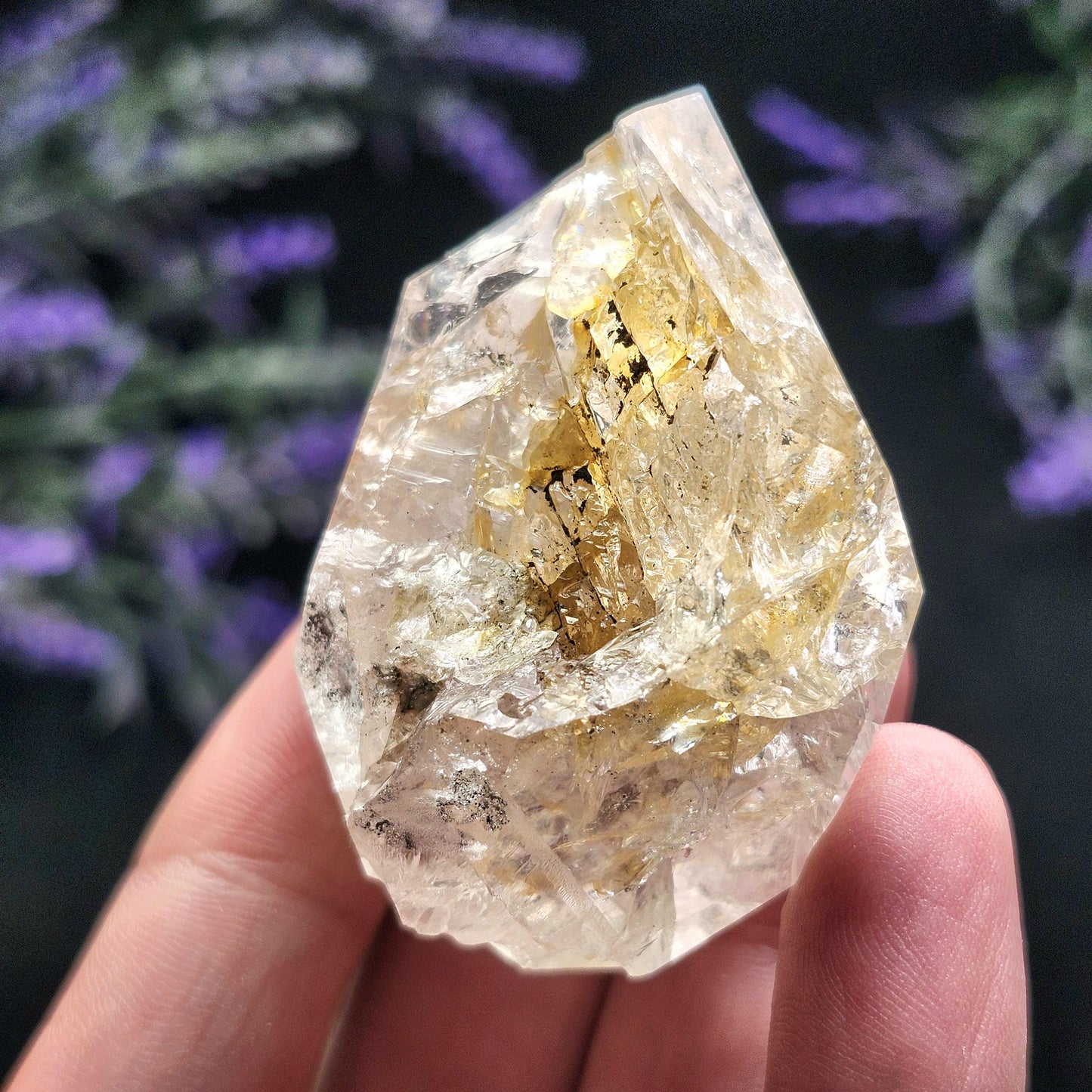 Golden Herkimer Diamond 59g