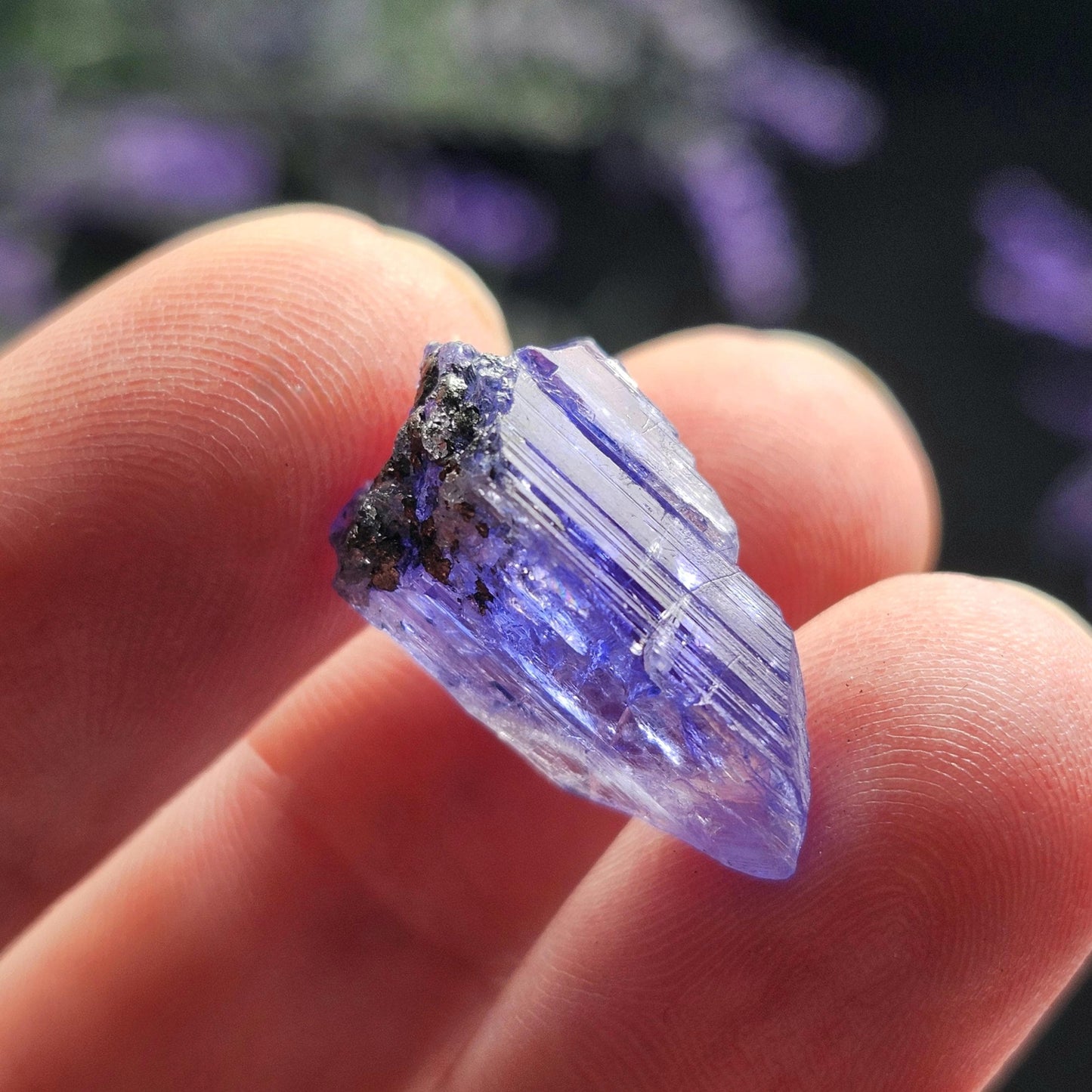 Blue Tanzanite Crystal 2.6g