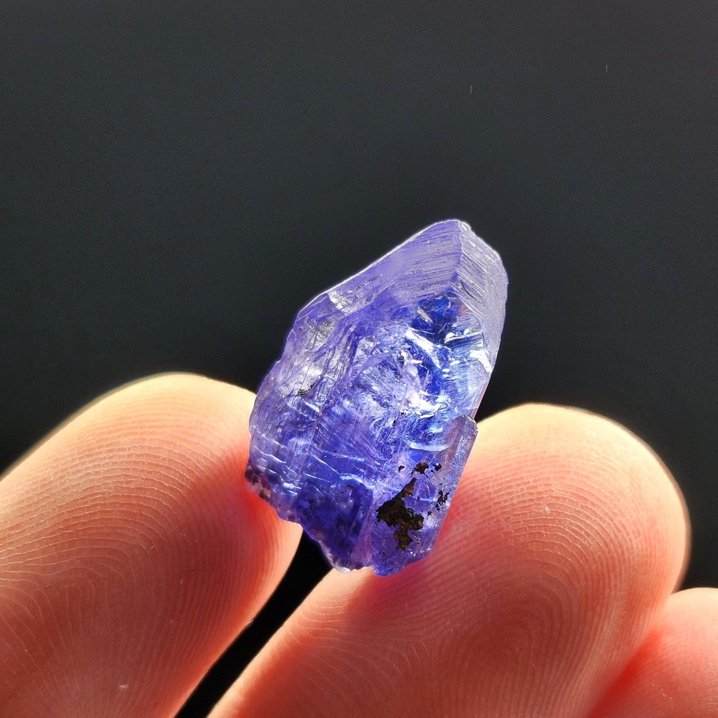 Blue Tanzanite Crystal 2.6g