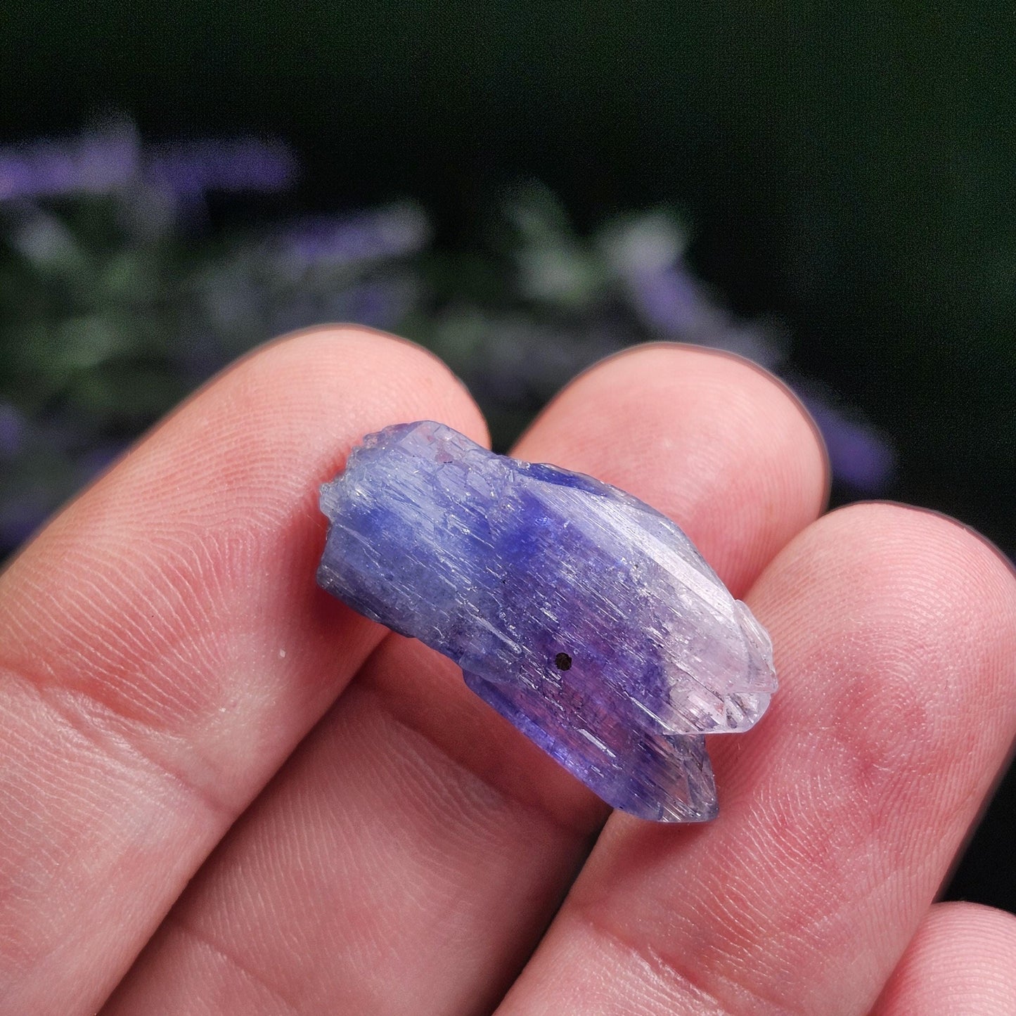 TWINNED Tanzanite Crystal 2.6g Parallel Growth