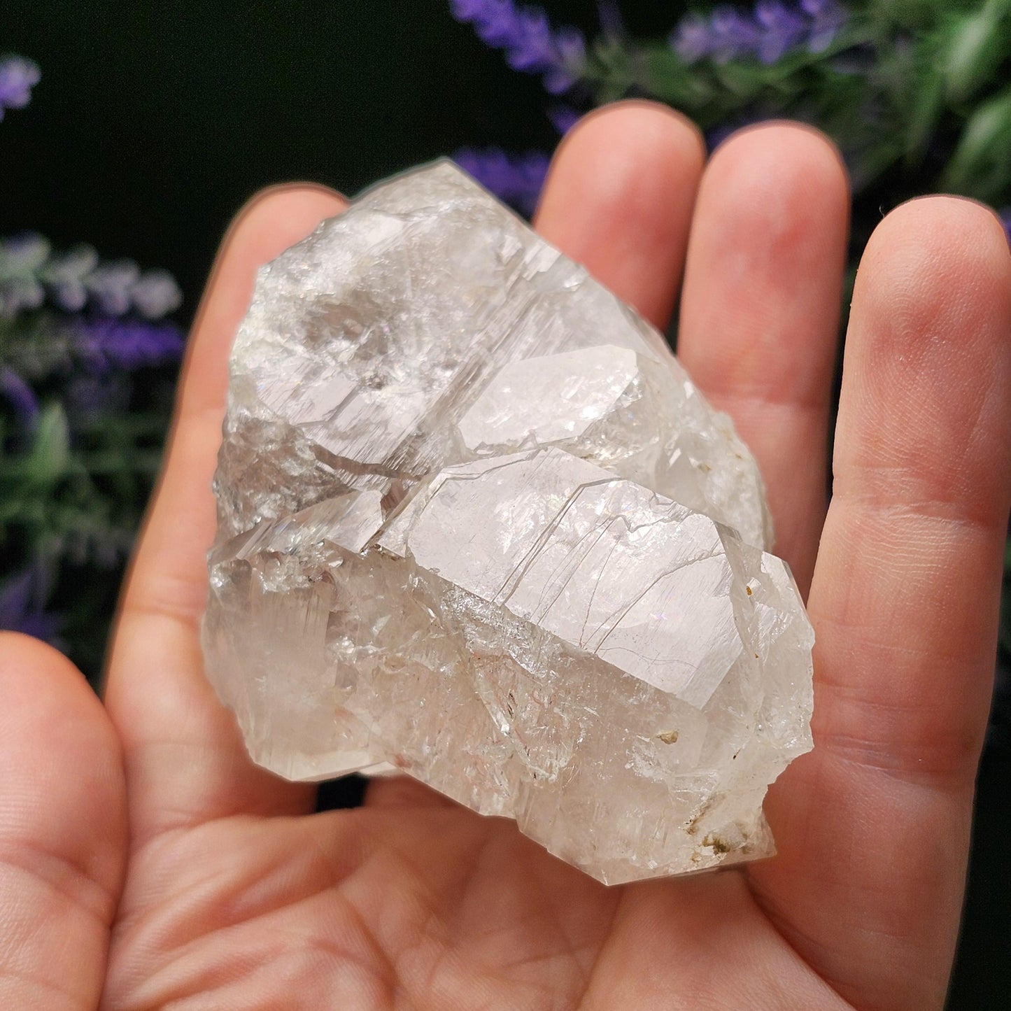 Swiss Elestial Quartz Crystal 157g