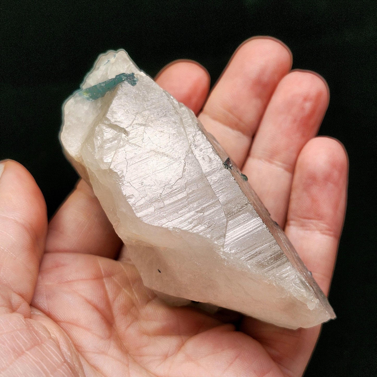 Green Tourmaline in Quartz 137g