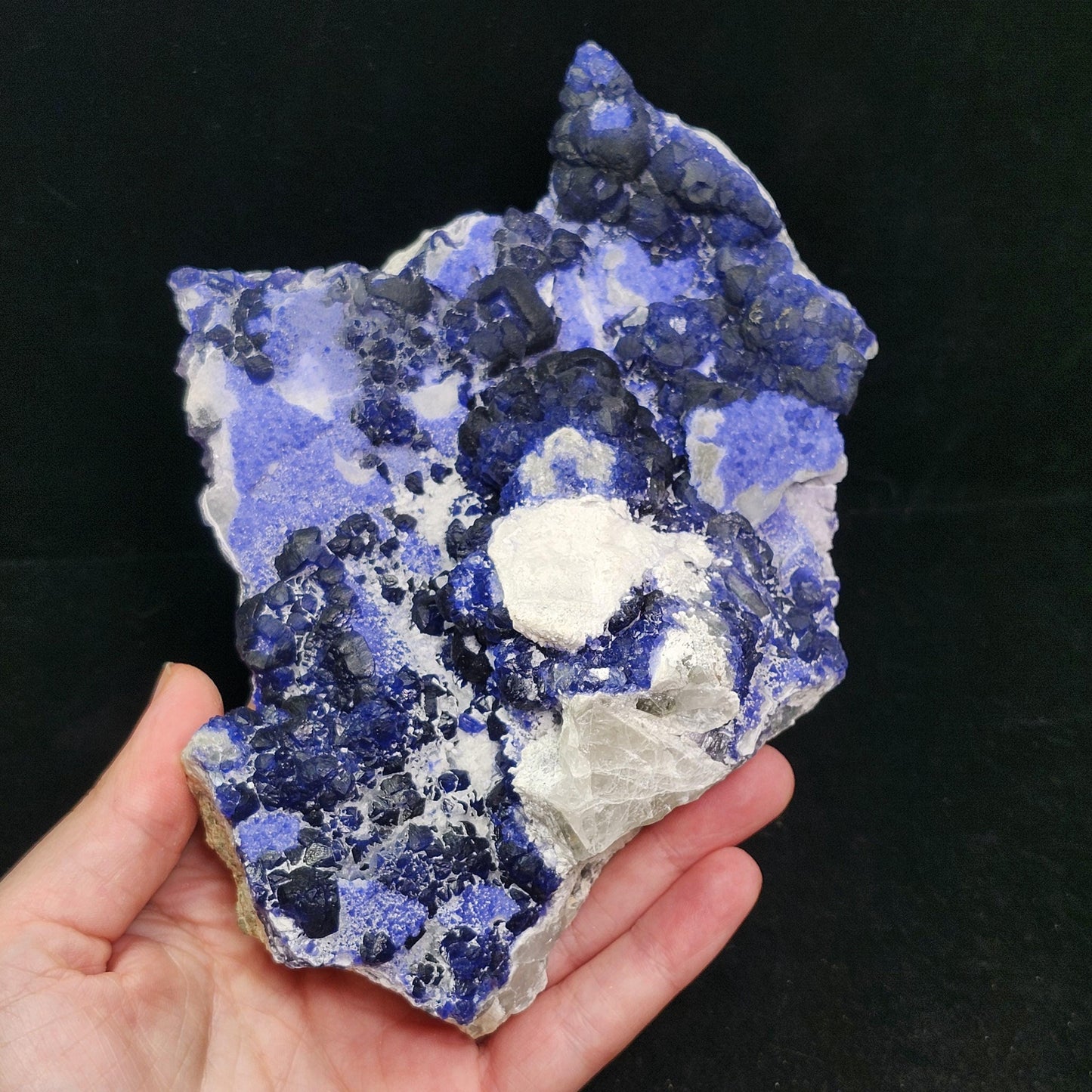 HUGE Blue Fluorite Specimen 1.6lbs