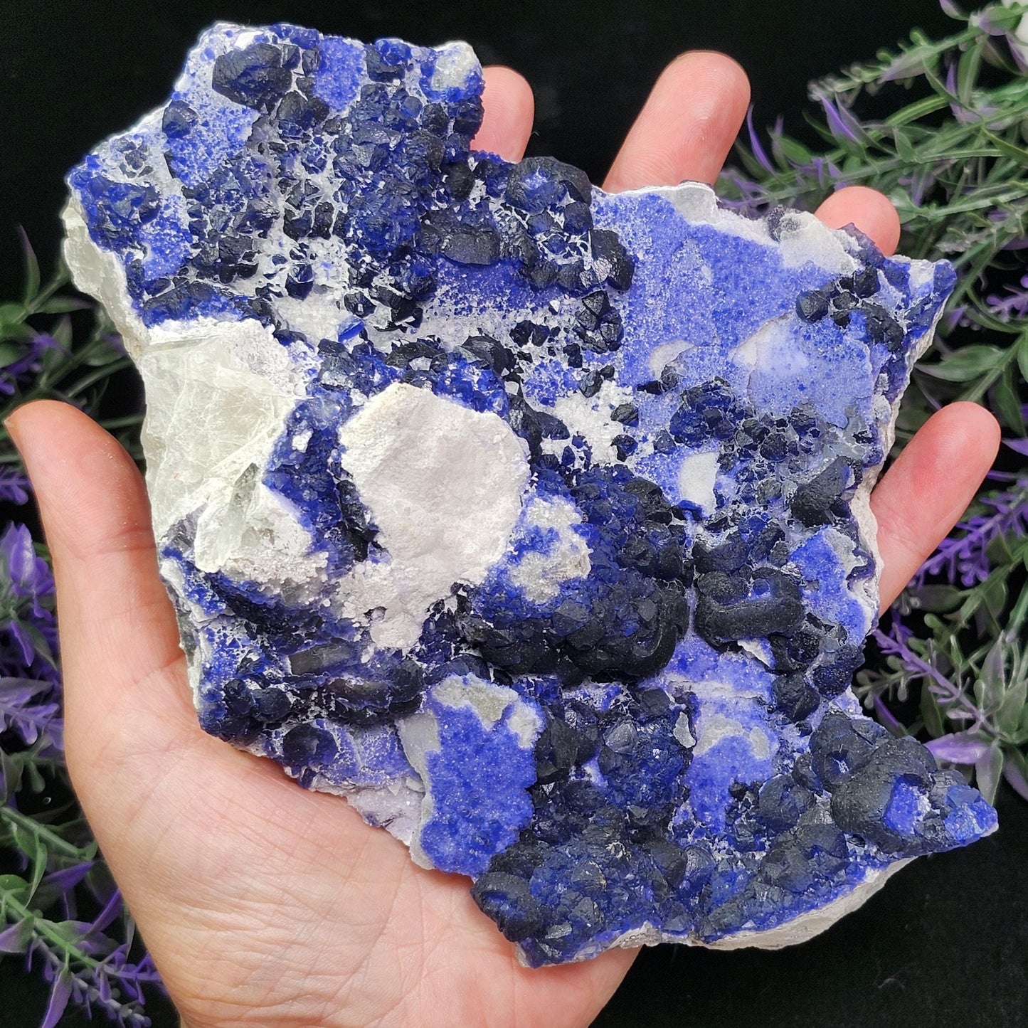HUGE Blue Fluorite Specimen 1.6lbs