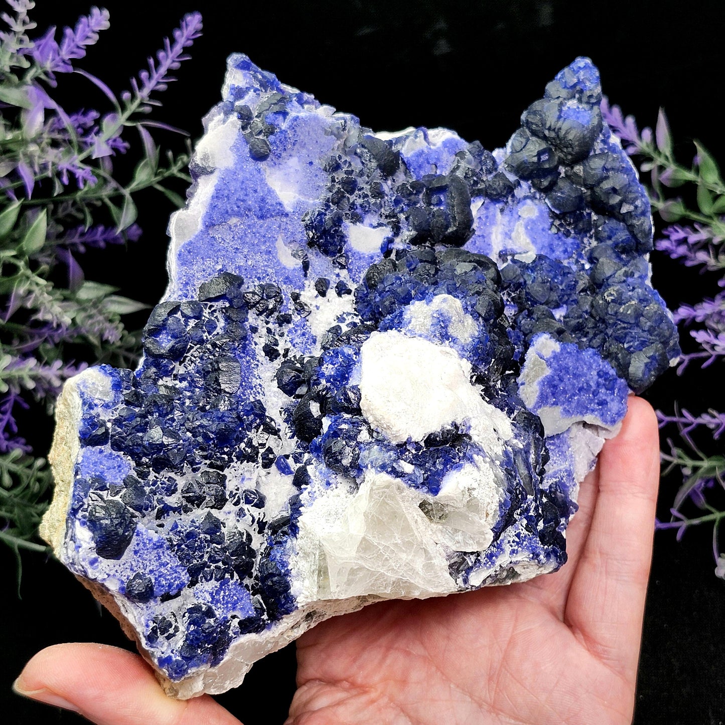 HUGE Blue Fluorite Specimen 1.6lbs