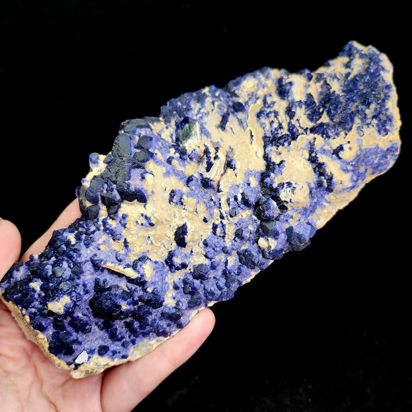 HUGE Blueberry Fluorite Specimen 1.2lbs