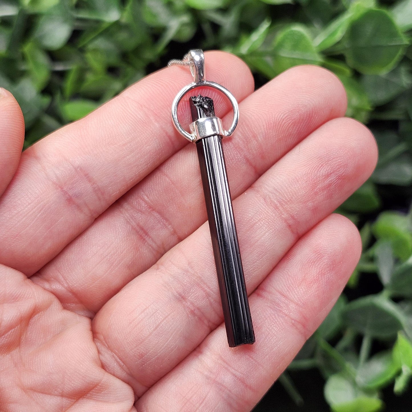 Angel Chime Black Tourmaline Pendant