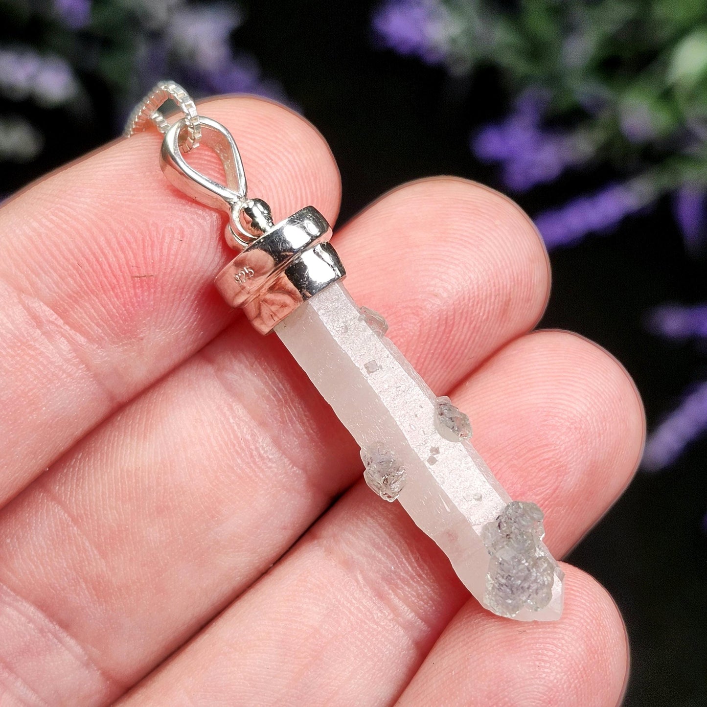 Inner Mongolia Fluorite Quartz Pendant