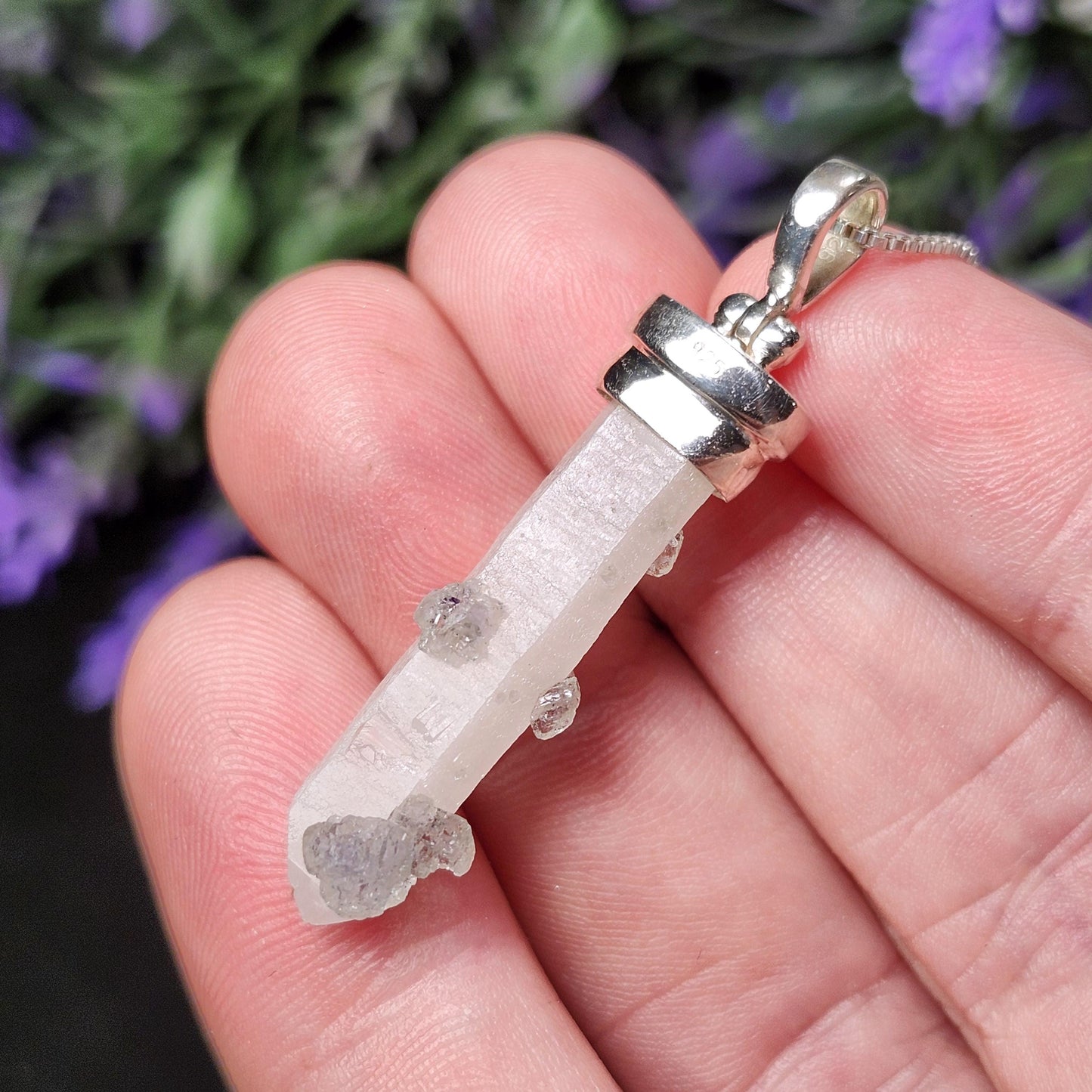 Inner Mongolia Fluorite Quartz Pendant