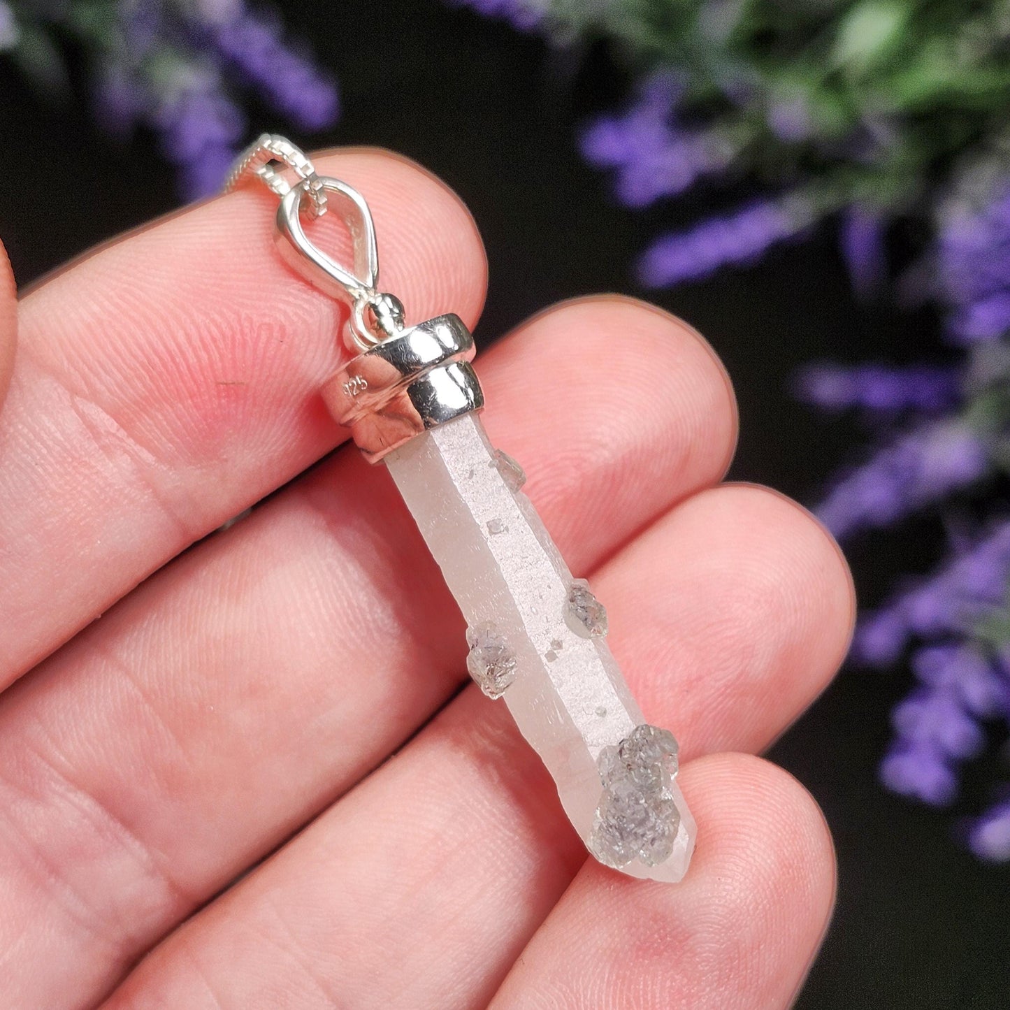 Inner Mongolia Fluorite Quartz Pendant