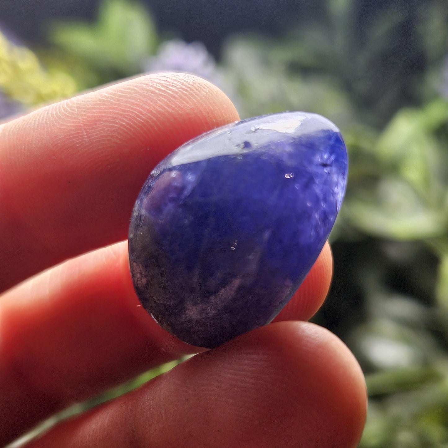 Polished Tanzanite Crystal, 7.6g: Large Authentic Tanzanian Specimen, Vibrant Indigo Tanzanite
